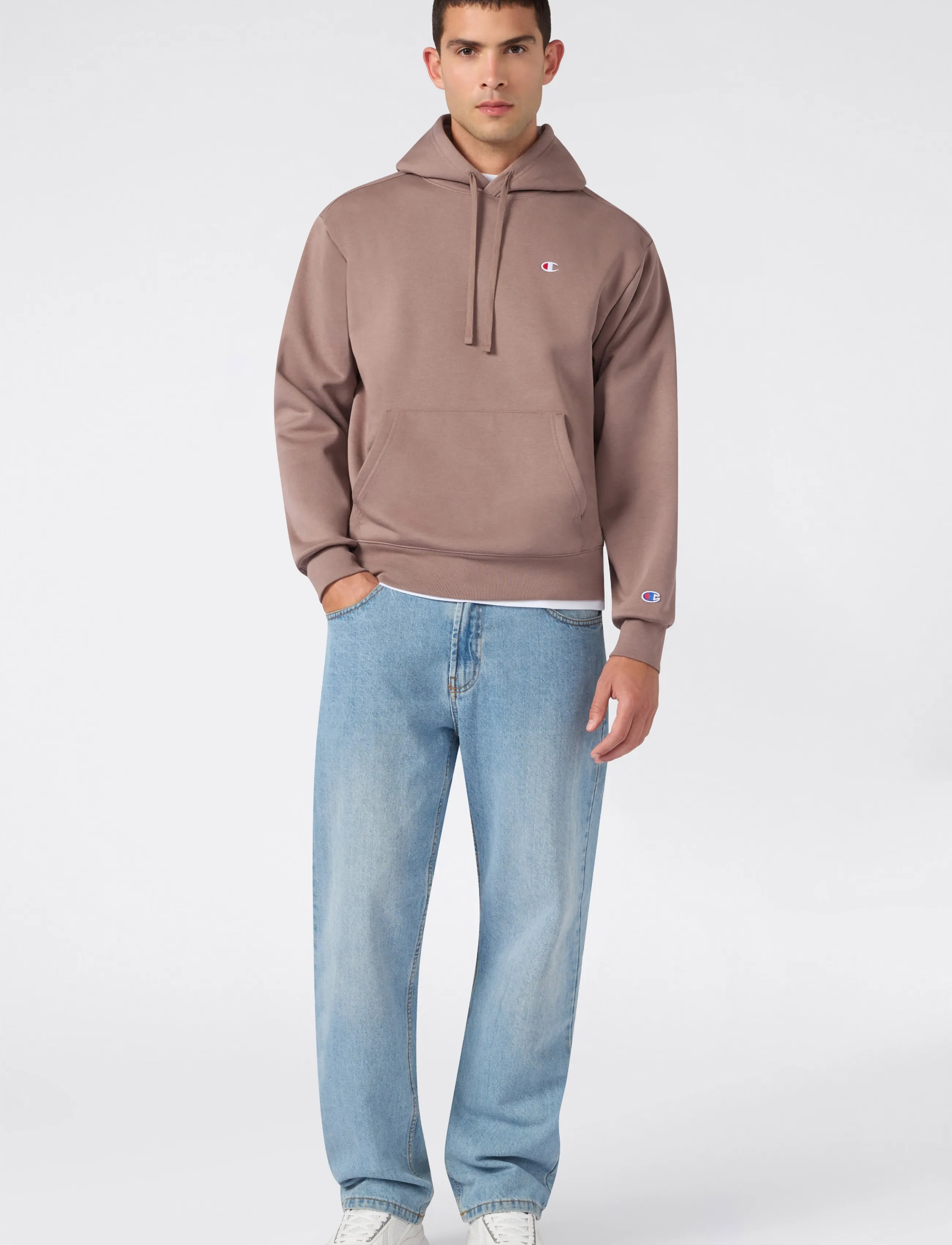 Champion Hooded Sweatshirt, XS, Brown, Sport Sweatshirts & Hoodies > Sport Hoodies, Herre
