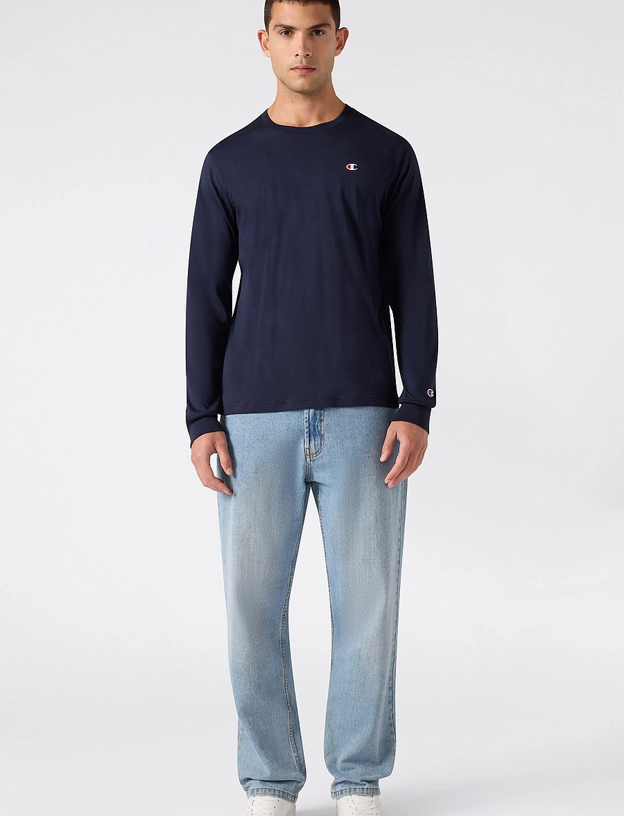Champion - Crewneck T-Shirt - långärmade tröjor - bs501-nny - 0