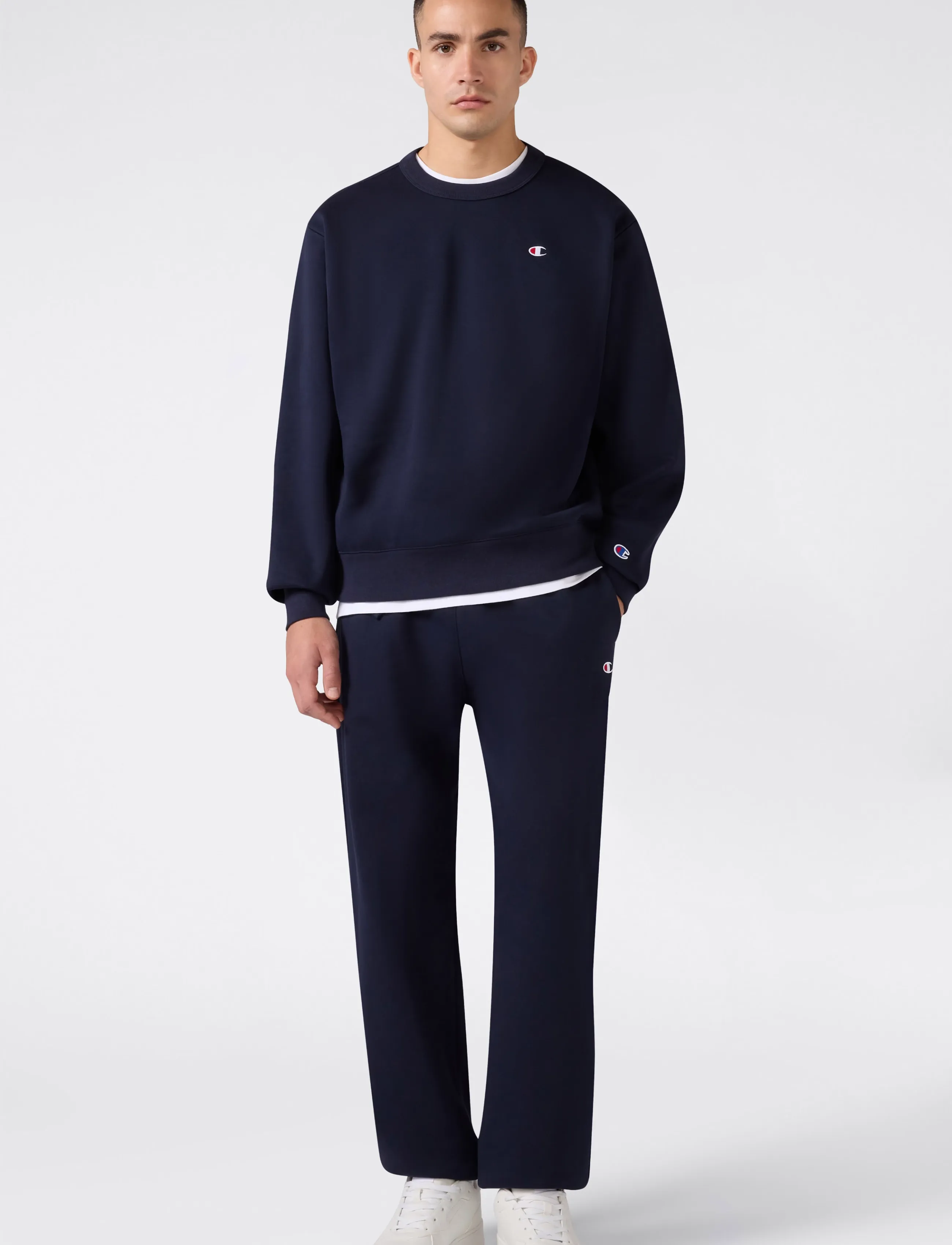 Champion Elastic Cuff Pants, Joggingbukser, Navy, Str: L