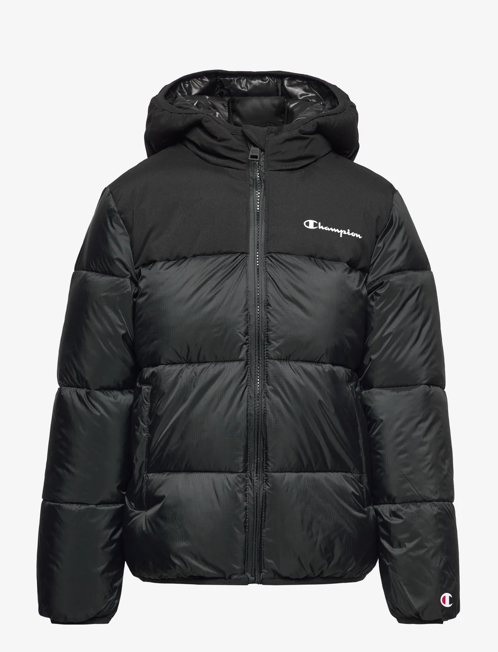 Champion puffer top jacket black