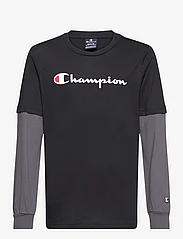Champion - Long Sleeve T-Shirt - langærmede t-shirts - black beauty - 0