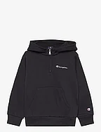 Half Zip Hooded Sweatshirt - BLACK BEAUTY