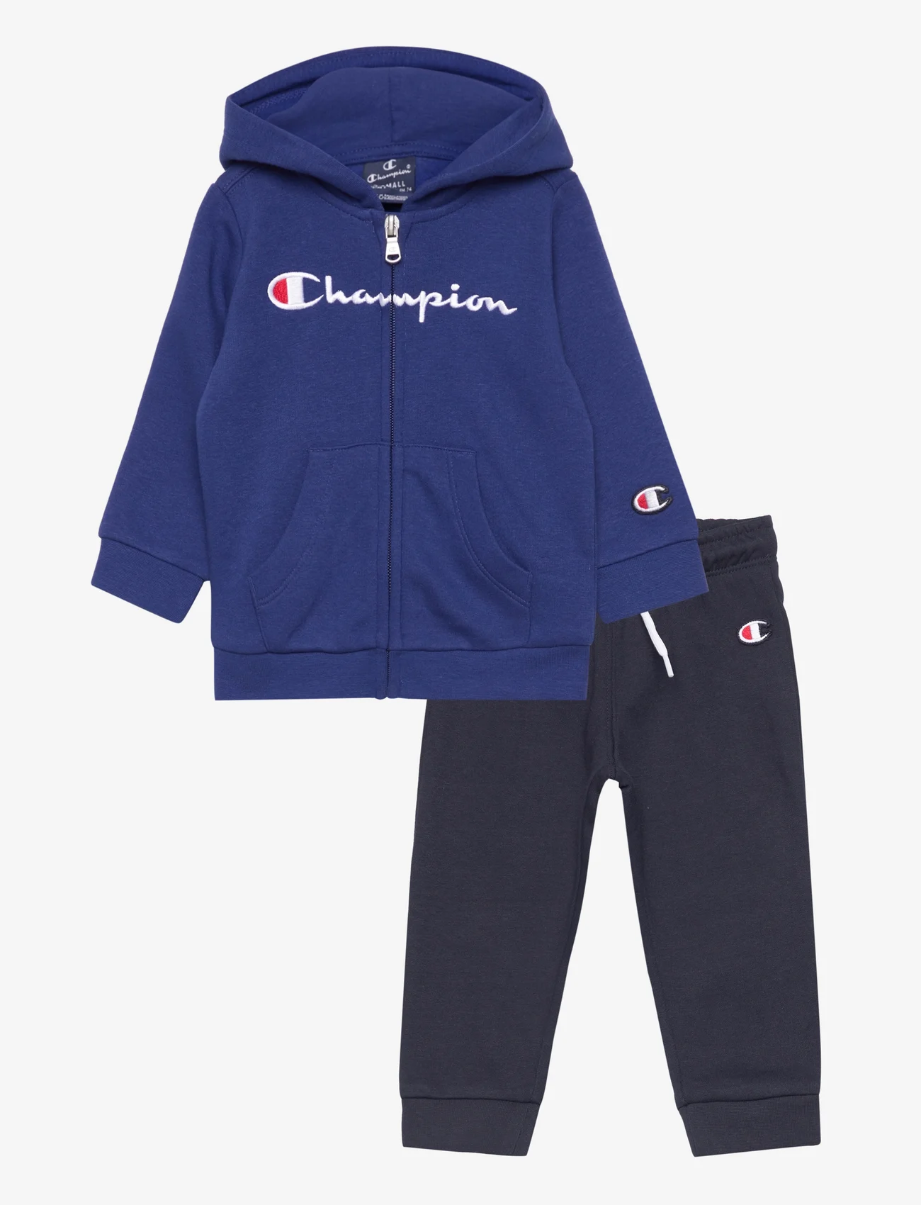 Champion - Hooded Full Zip Suit - sweatsuits - bellwether blue - 0