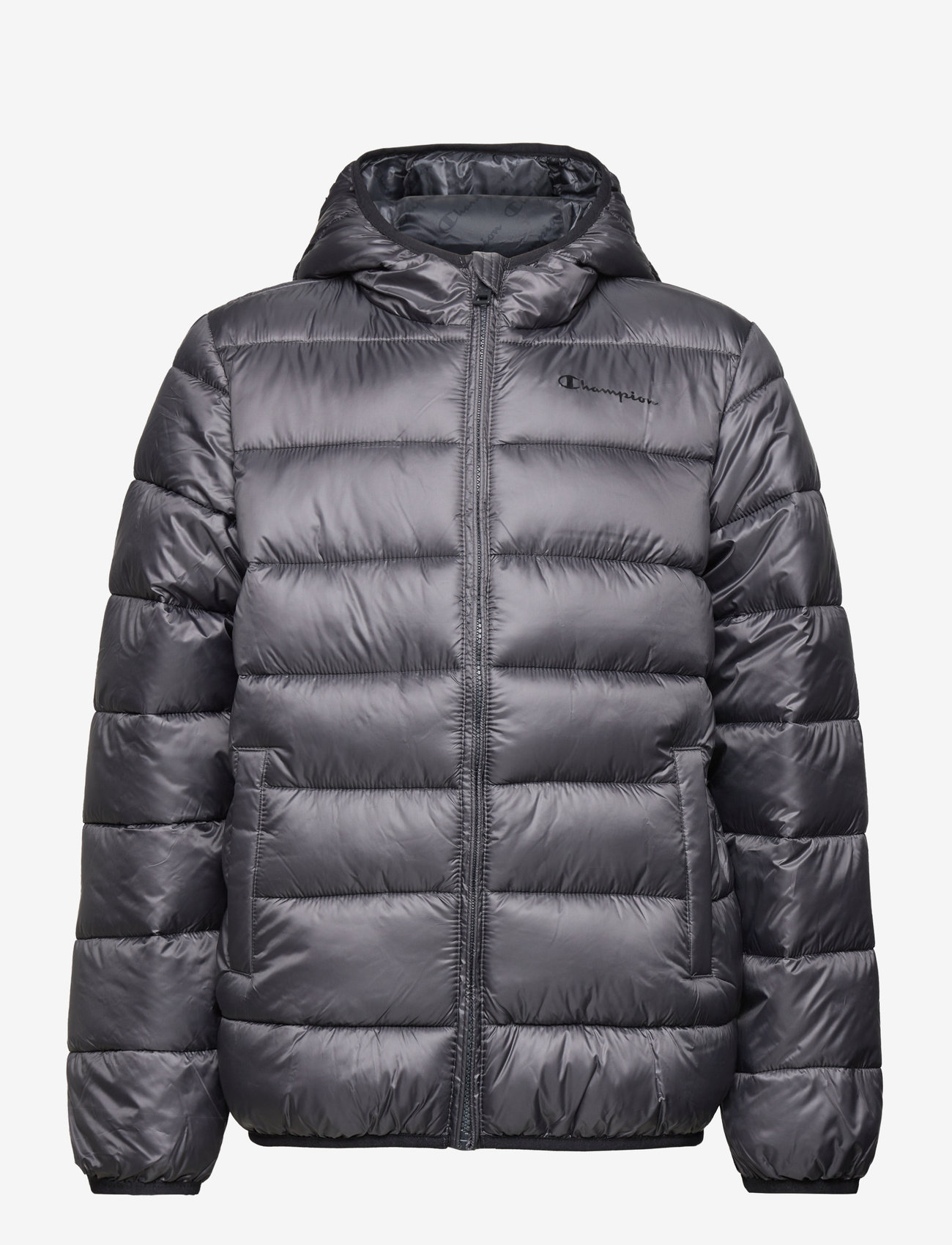 Champion - Hooded Jacket - insulated jackets - blackened pearl - 0