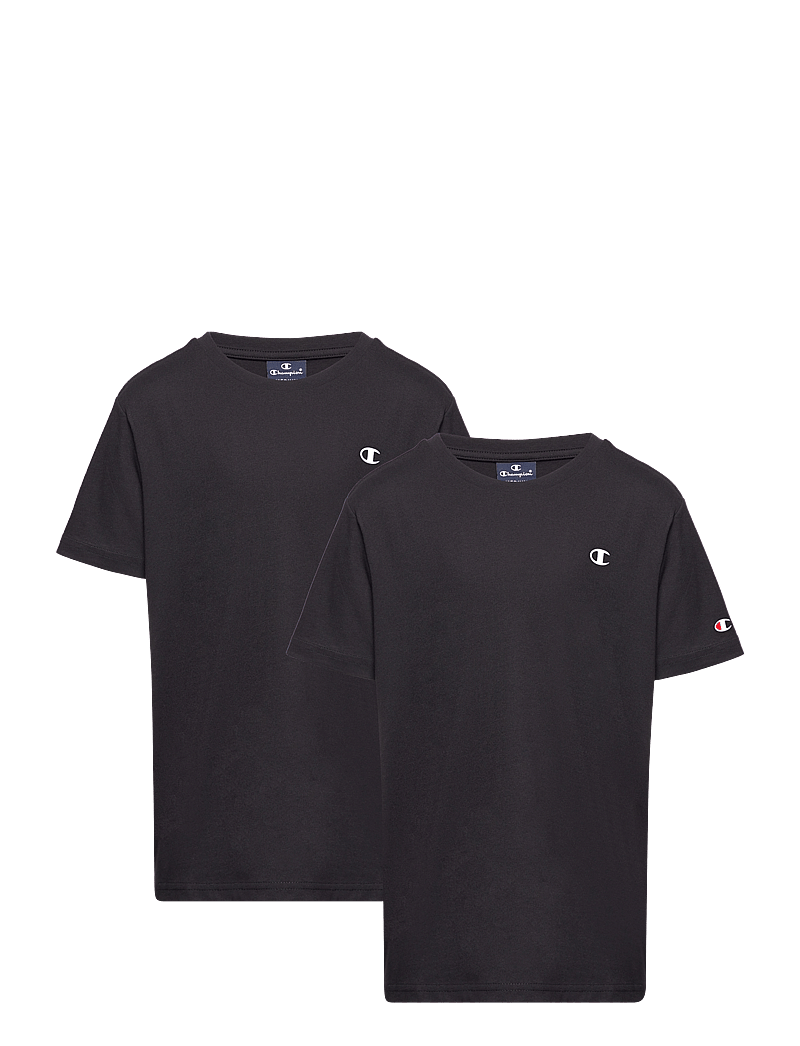 Champion - 2 pack SS Tee - kortärmade t-shirts - kk001-nbk/nbk-ns - 0