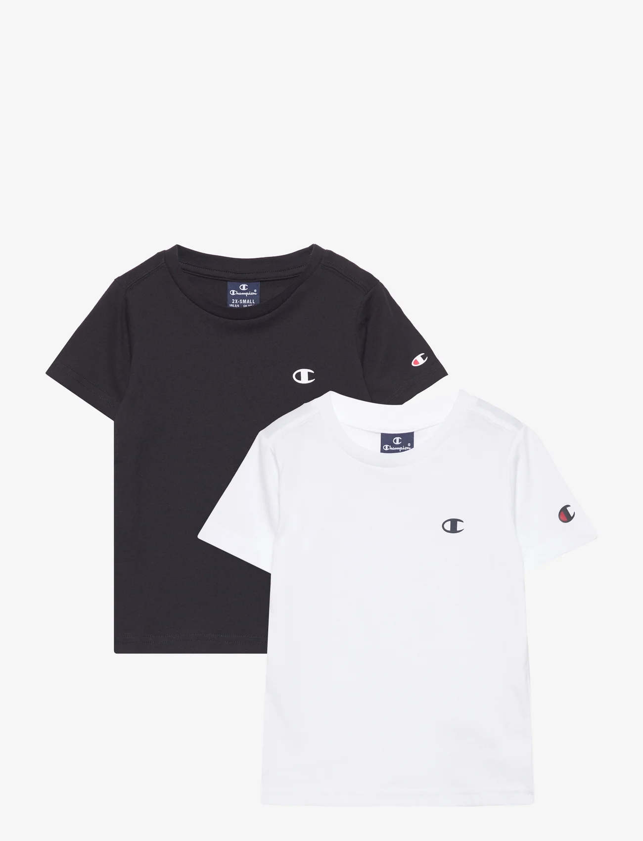 Champion - 2pack Crew-Neck - kortärmade t-shirts - white - 0
