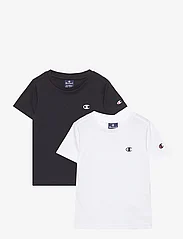 Champion - 2pack Crew-Neck - kortærmede t-shirts - white - 0