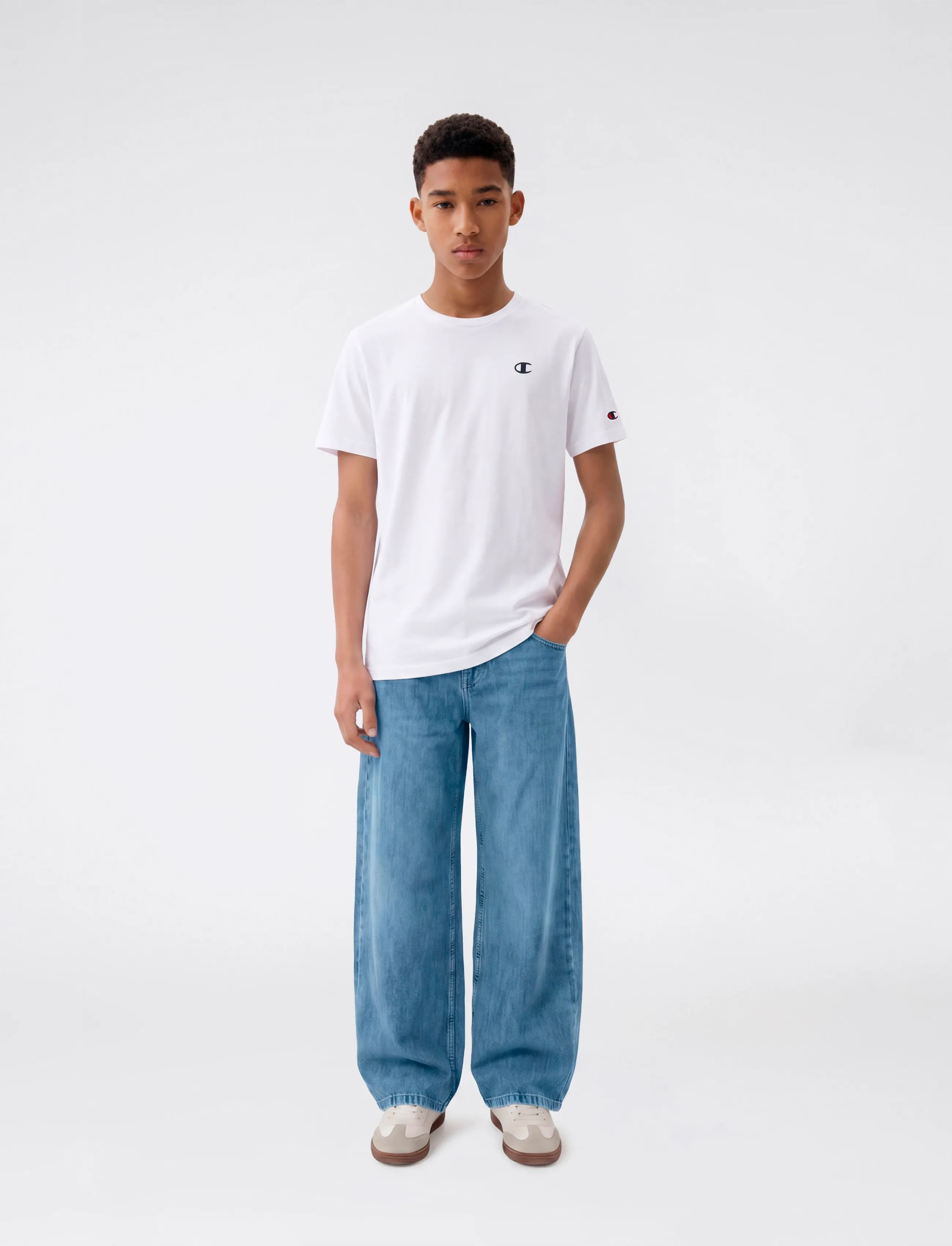 Champion 2 Pack Ss Tee, 102-107, White, T-Shirts > Kortærmede, Børn