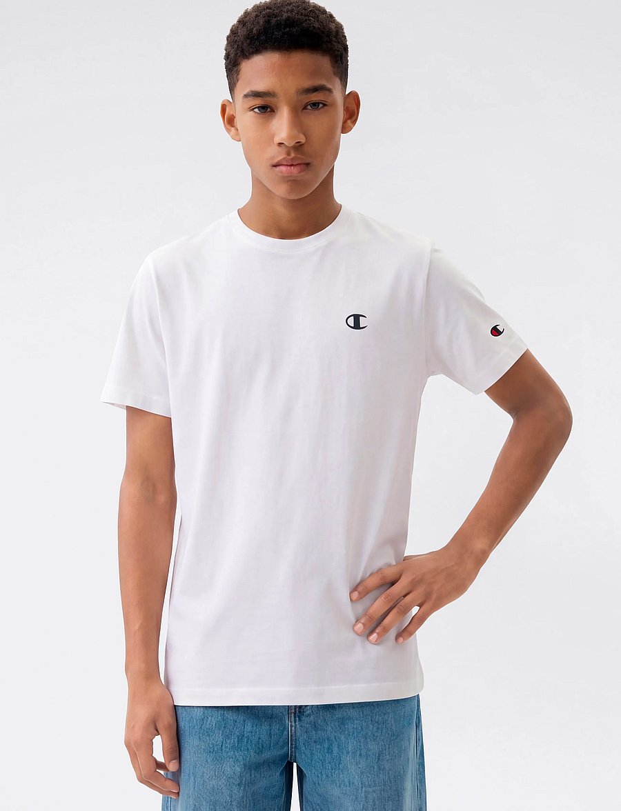 Champion - 2 pack SS Tee - kortärmade t-shirts - ww001-wht/nbk-ns - 4