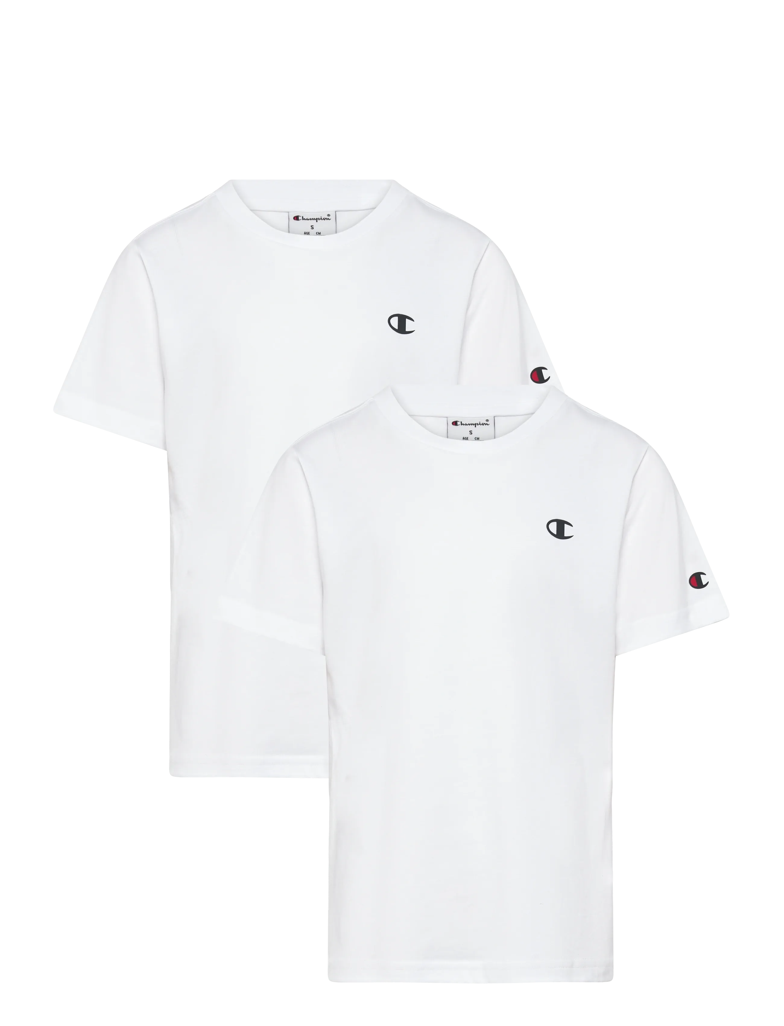 Champion 2 Pack Ss Tee, 102-107, White, T-Shirts > Kortærmede, Børn