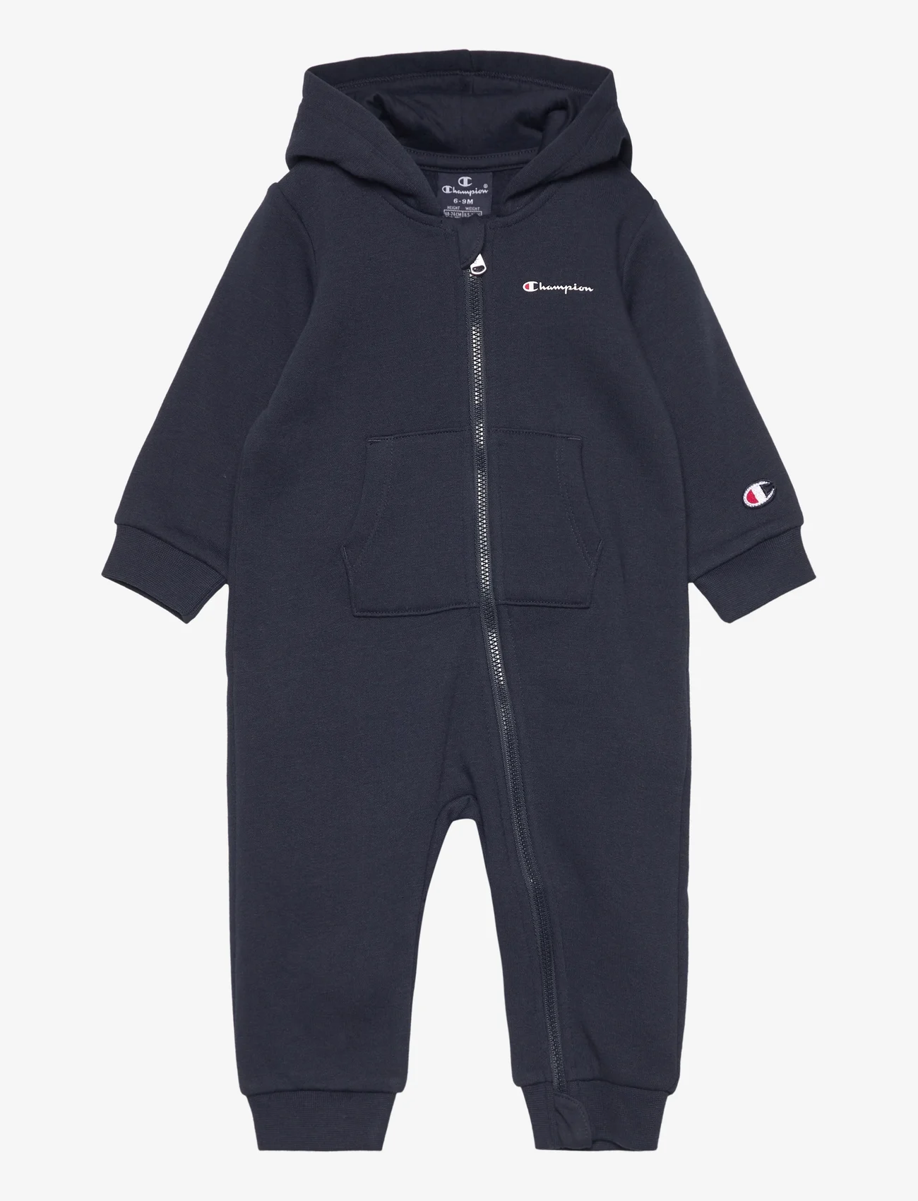 Champion - Hooded Rompers - fleece coveralls - sky captain - 0