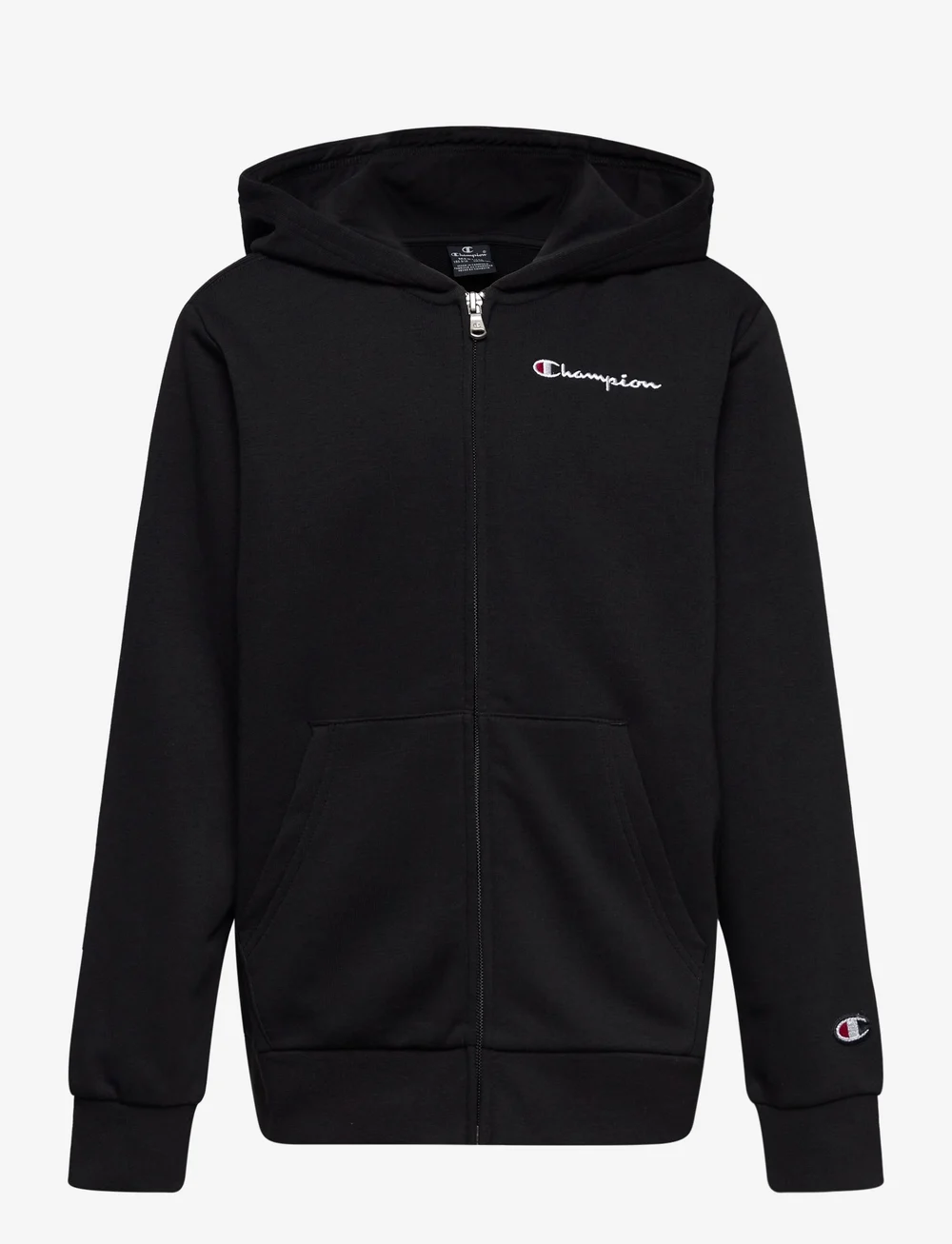 Black champion hoodie zip up sale