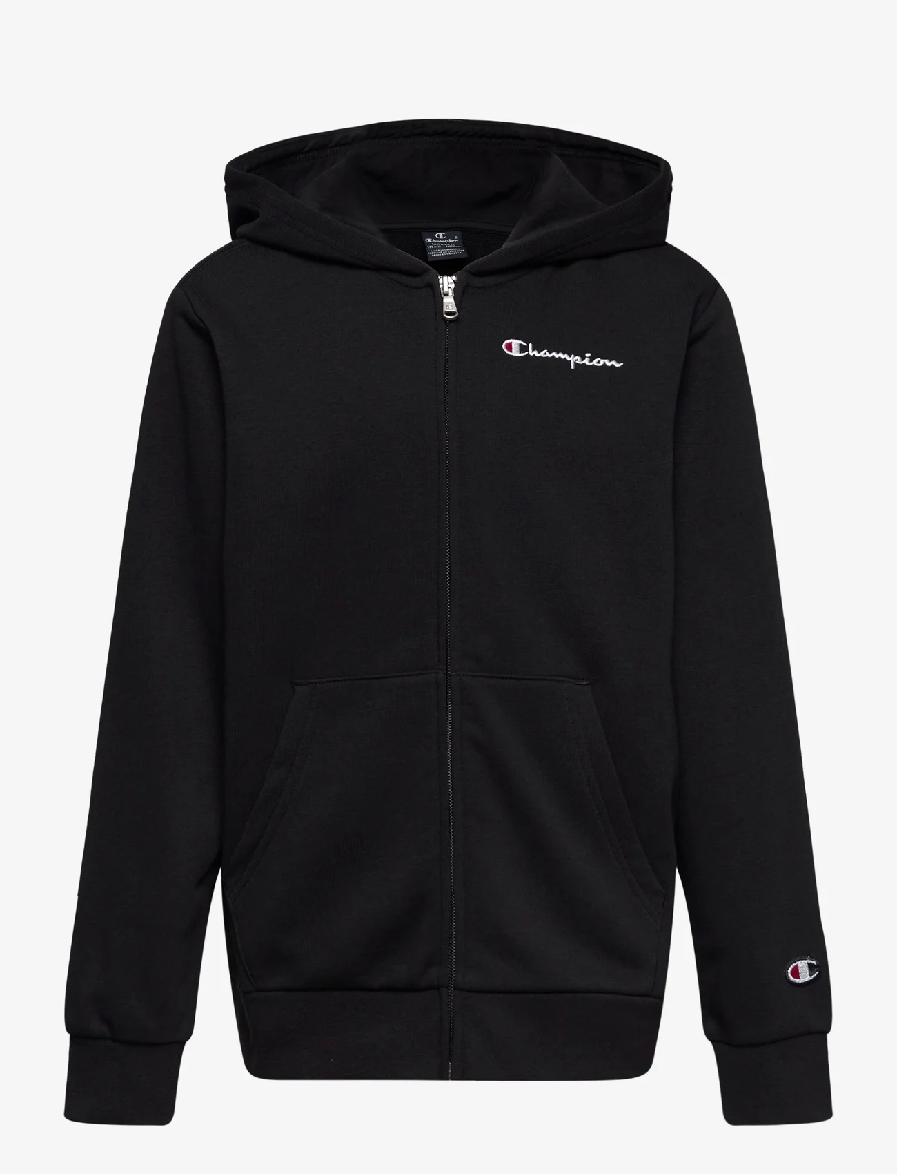 Champion - Hooded Full Zip Sweatshirt - hættetrøjer - black beauty - 0