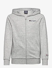 Champion - Hooded Full Zip Sweatshirt - bluzy z kapturem - new oxford grey melange - 0