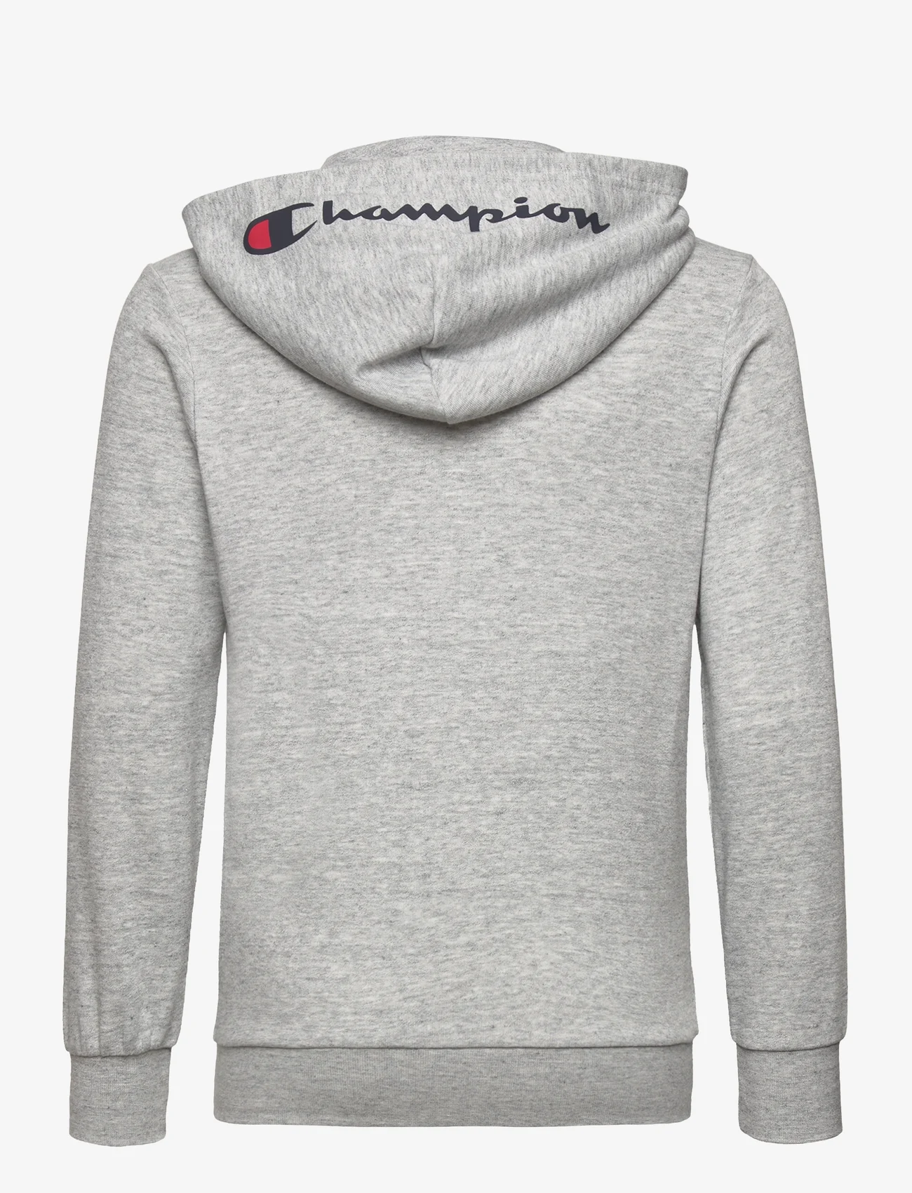 Champion - Hooded Full Zip Sweatshirt - hættetrøjer - new oxford grey melange - 1