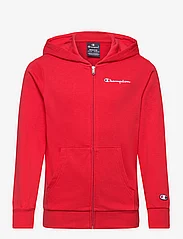 Champion - Hooded Full Zip Sweatshirt - hættetrøjer - true red - 0