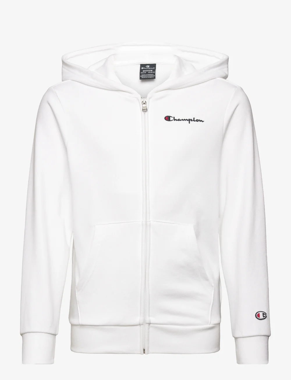 White champion zip up sale