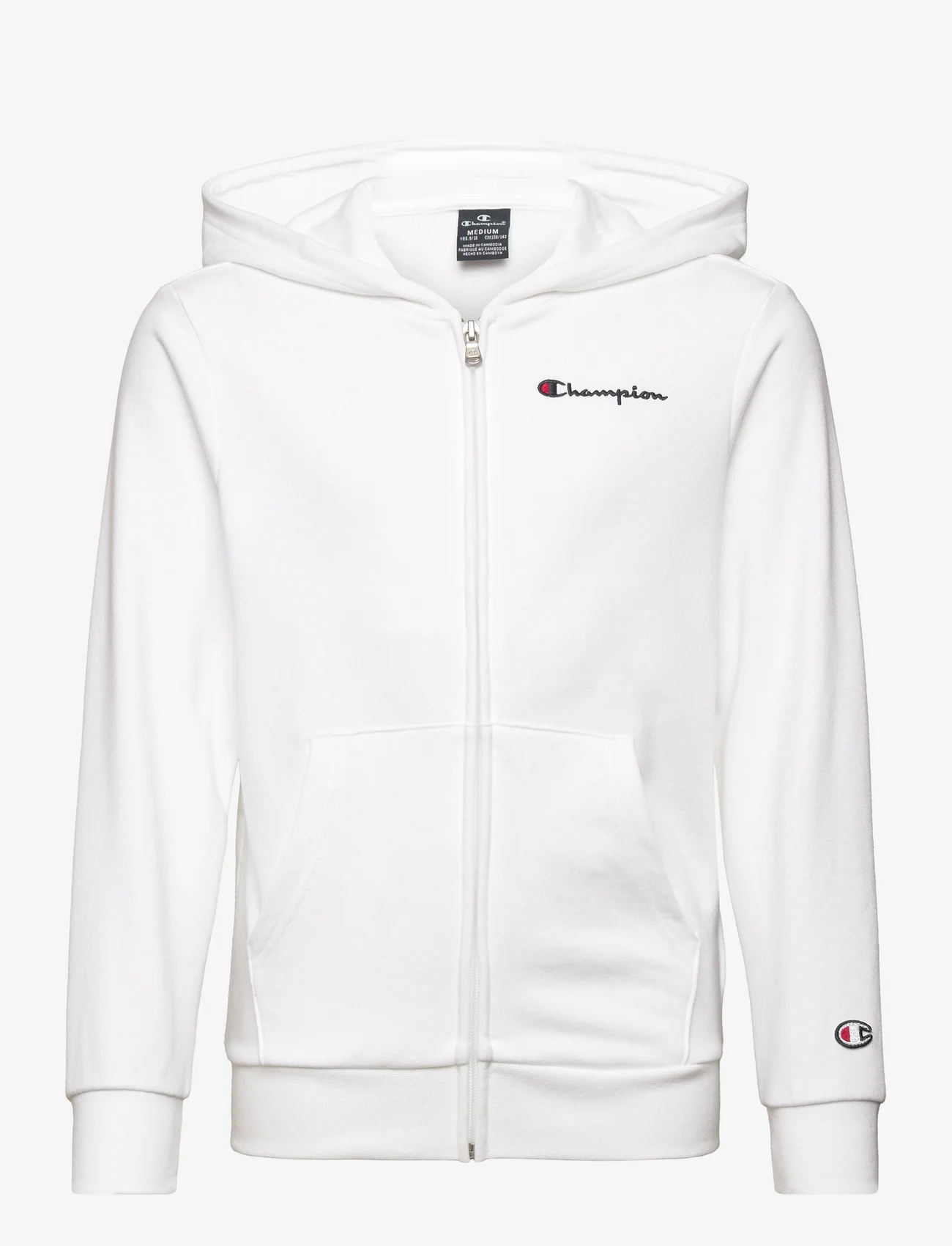 Champion - Hooded Full Zip Sweatshirt - hættetrøjer - white - 0