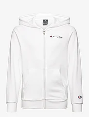 Champion - Hooded Full Zip Sweatshirt - hættetrøjer - white - 0