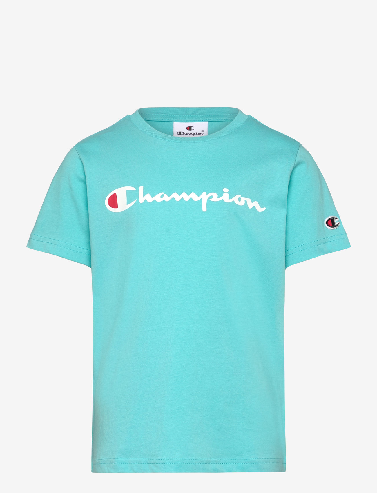 Champion - SS Tee - efterårstøj - aquarelle blue light - 0