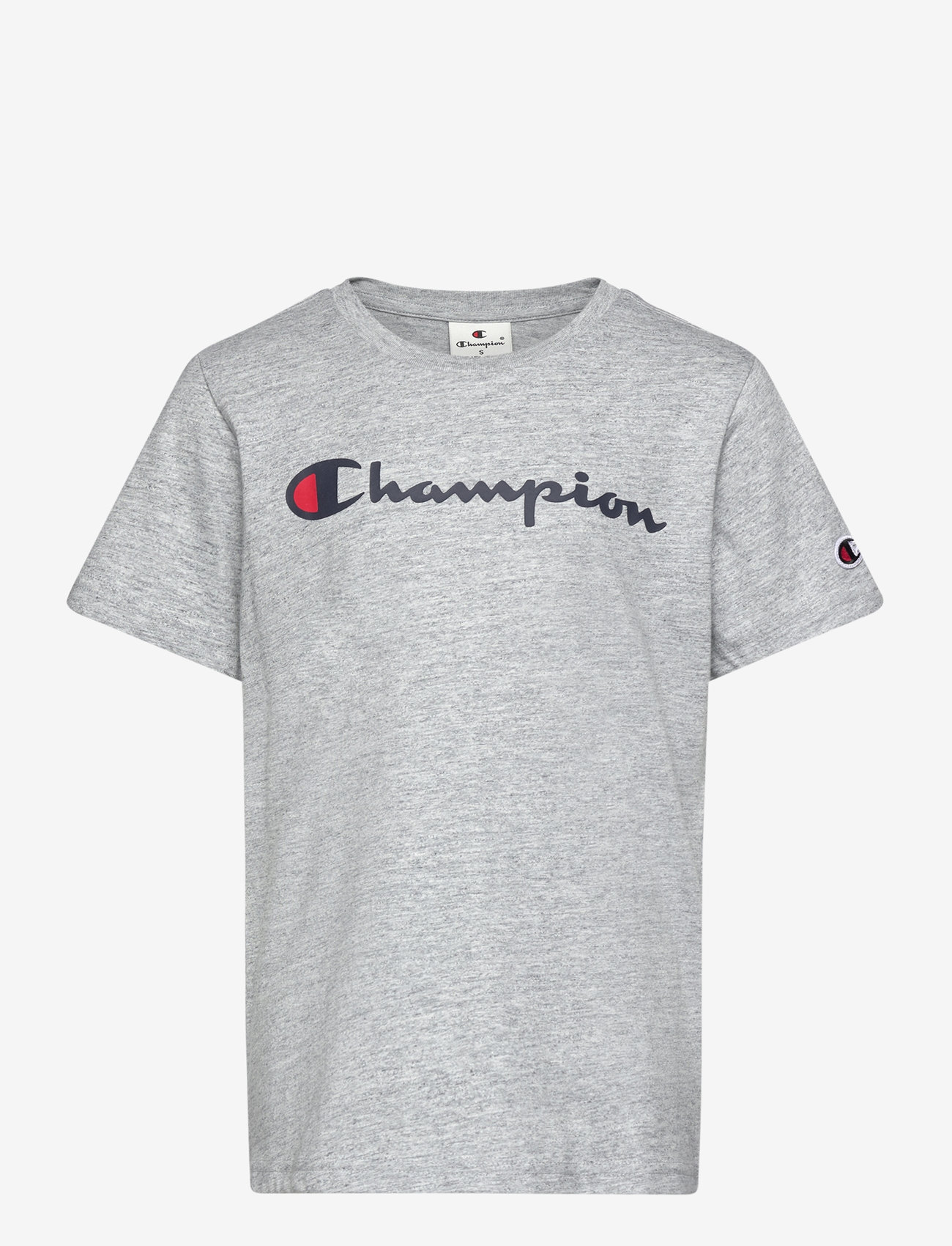 Champion - SS Tee - kortärmade t-shirts - new oxford grey melange - 0