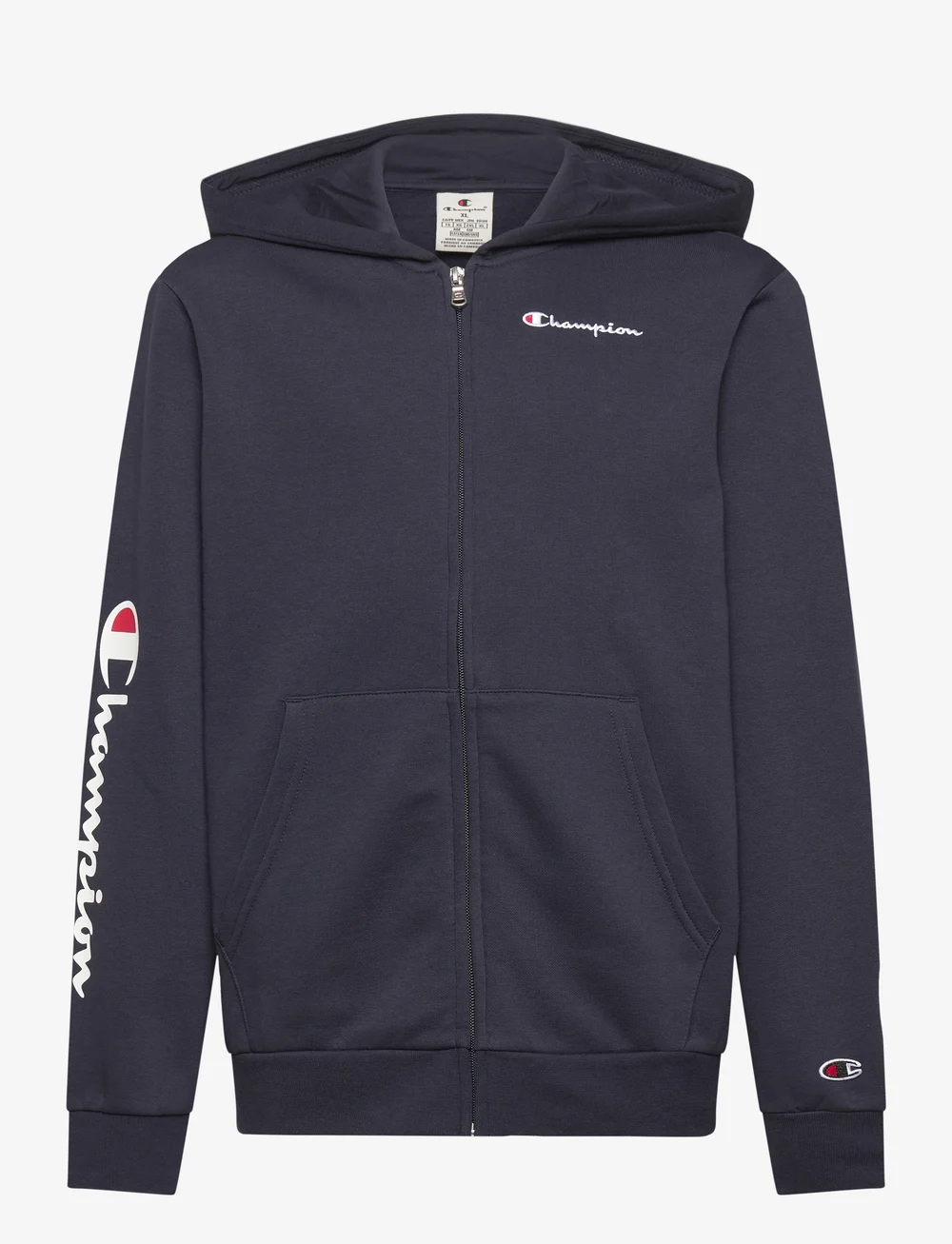 Black zip up champion hoodie sale