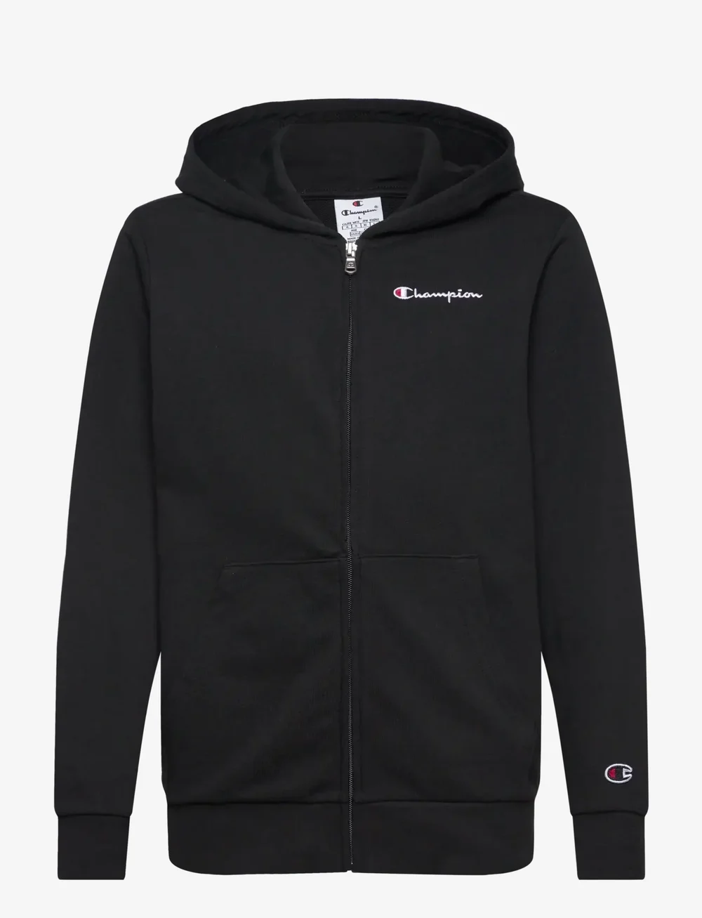 Champion - Full Zip Hoodie Sweatshirt - huvtröjor - black beauty - 0