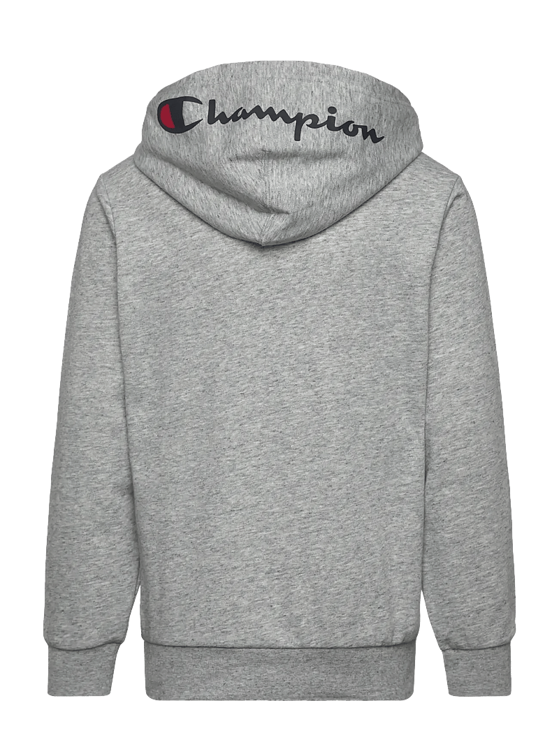 Champion - Full Zip Hoodie Sweatshirt - huvtröjor - new oxford grey melange - 1
