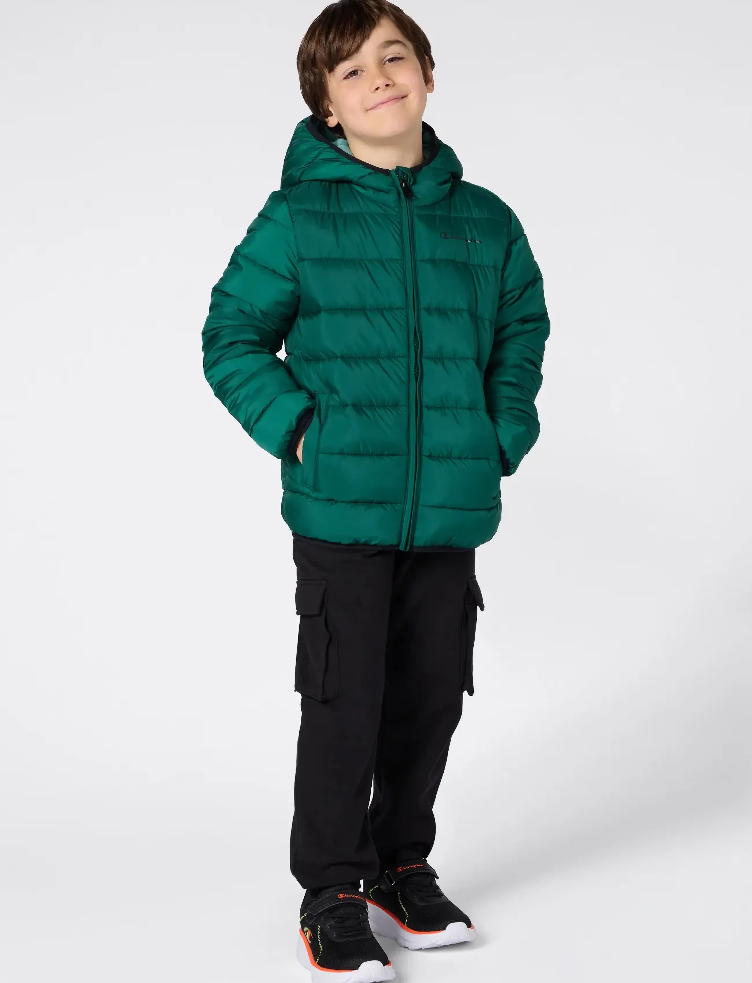Champion - Hooded Jacket - jacken & mäntel - forest peak green - 5