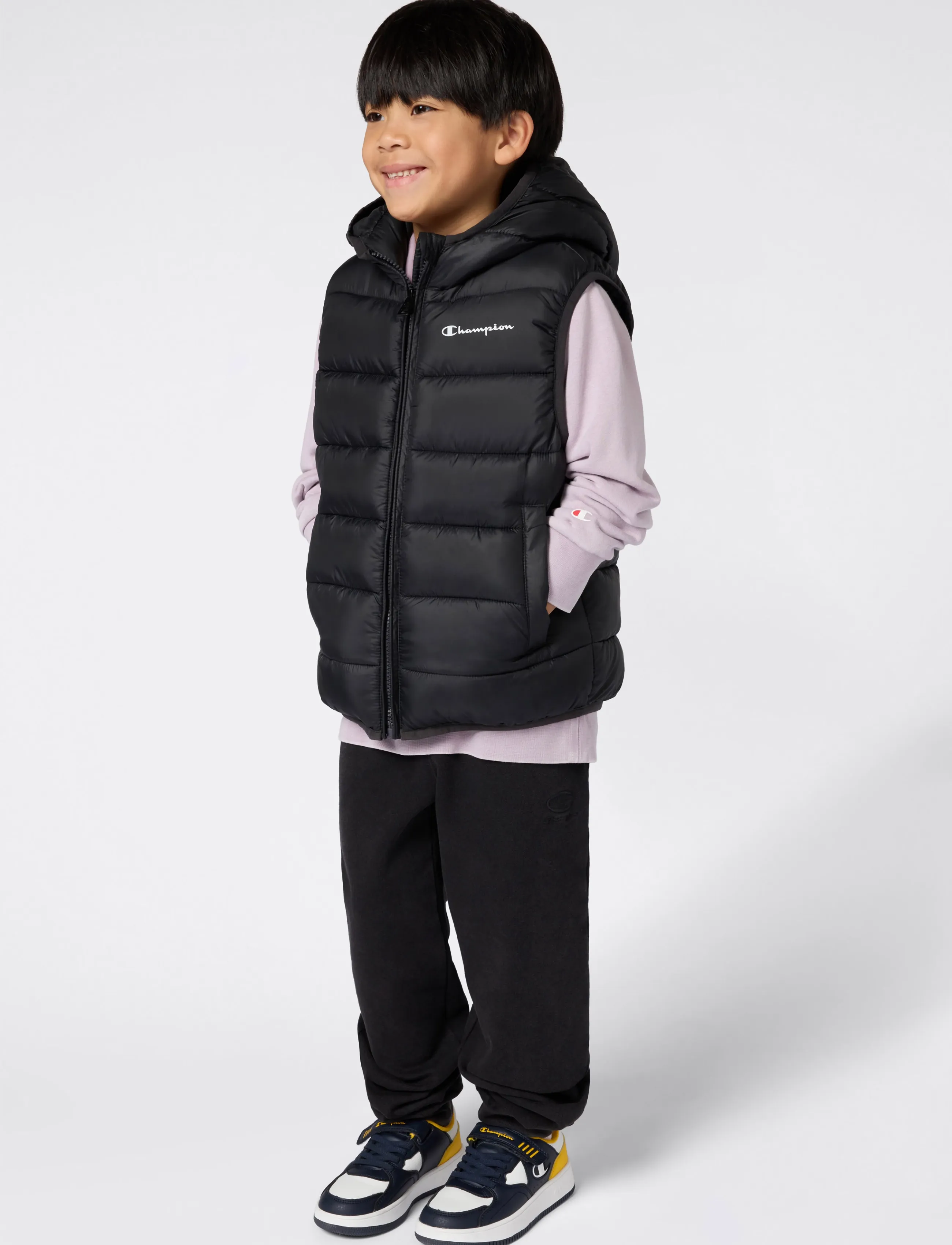 Champion - Hooded Full Zip Vest - overtøj - kk001-nbk - 0