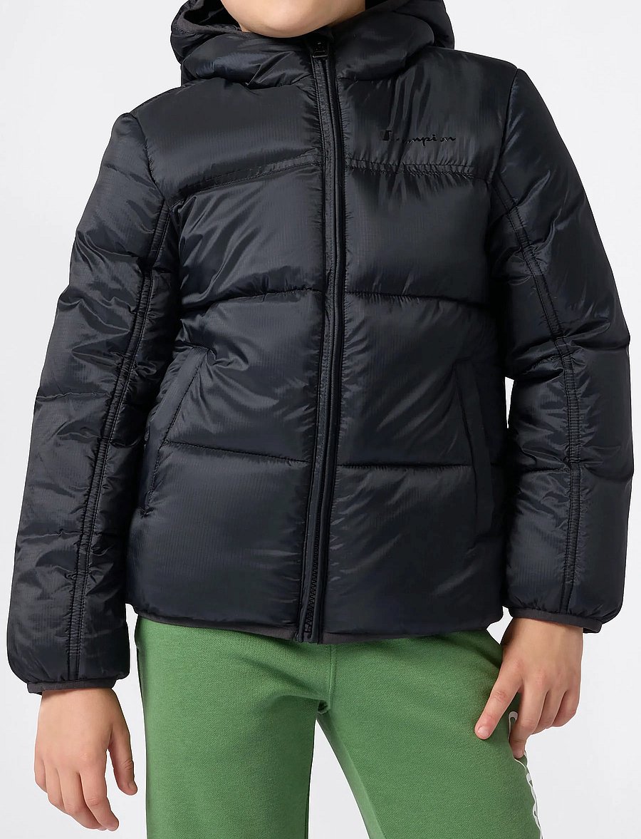 Champion - Hooded Jacket - isolierte jacken - black beauty - 4