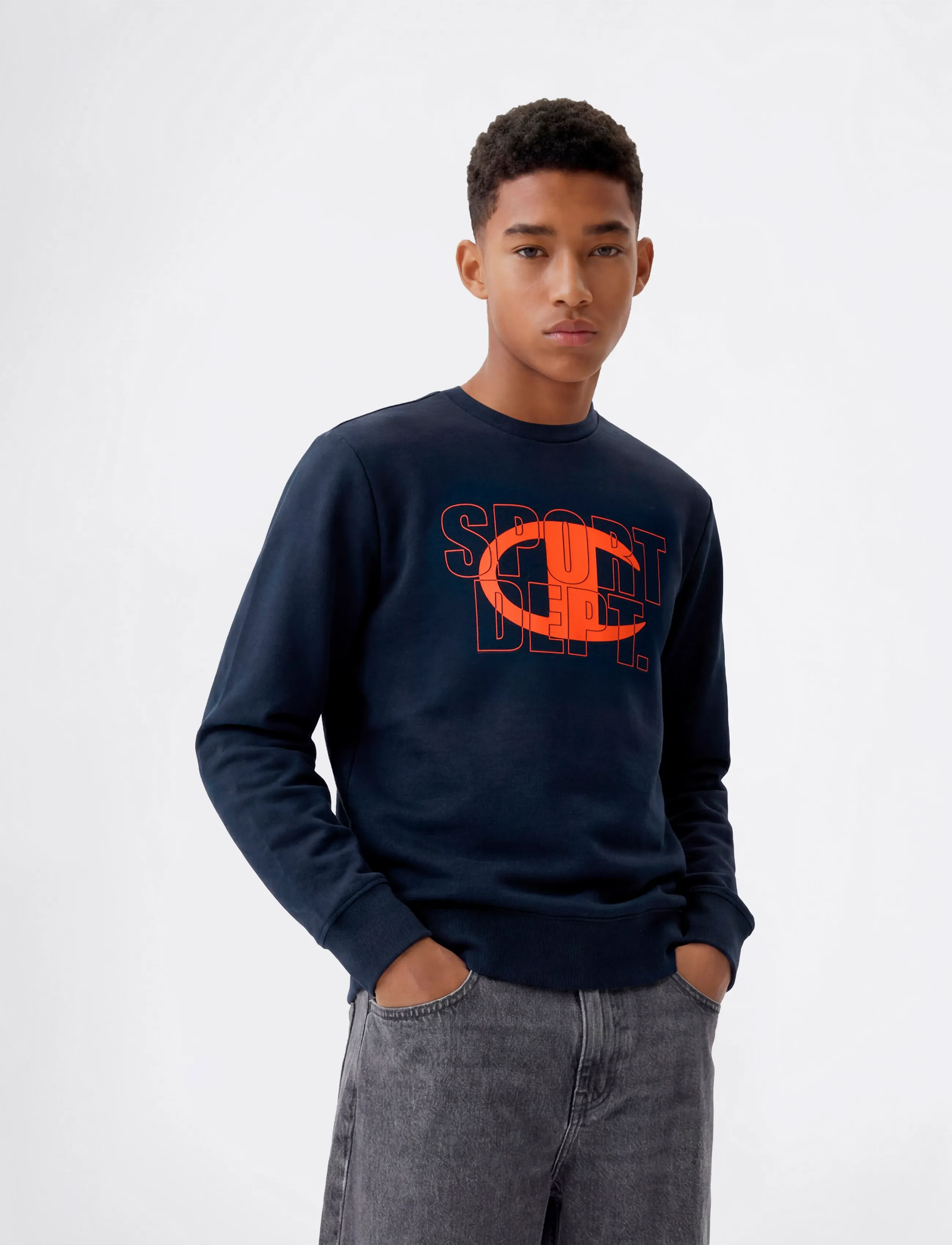 Champion Crewneck Sweatshirt, 114-119, Navy, Sweatshirts & Hættetrøjer > Sweatshirts, Børn