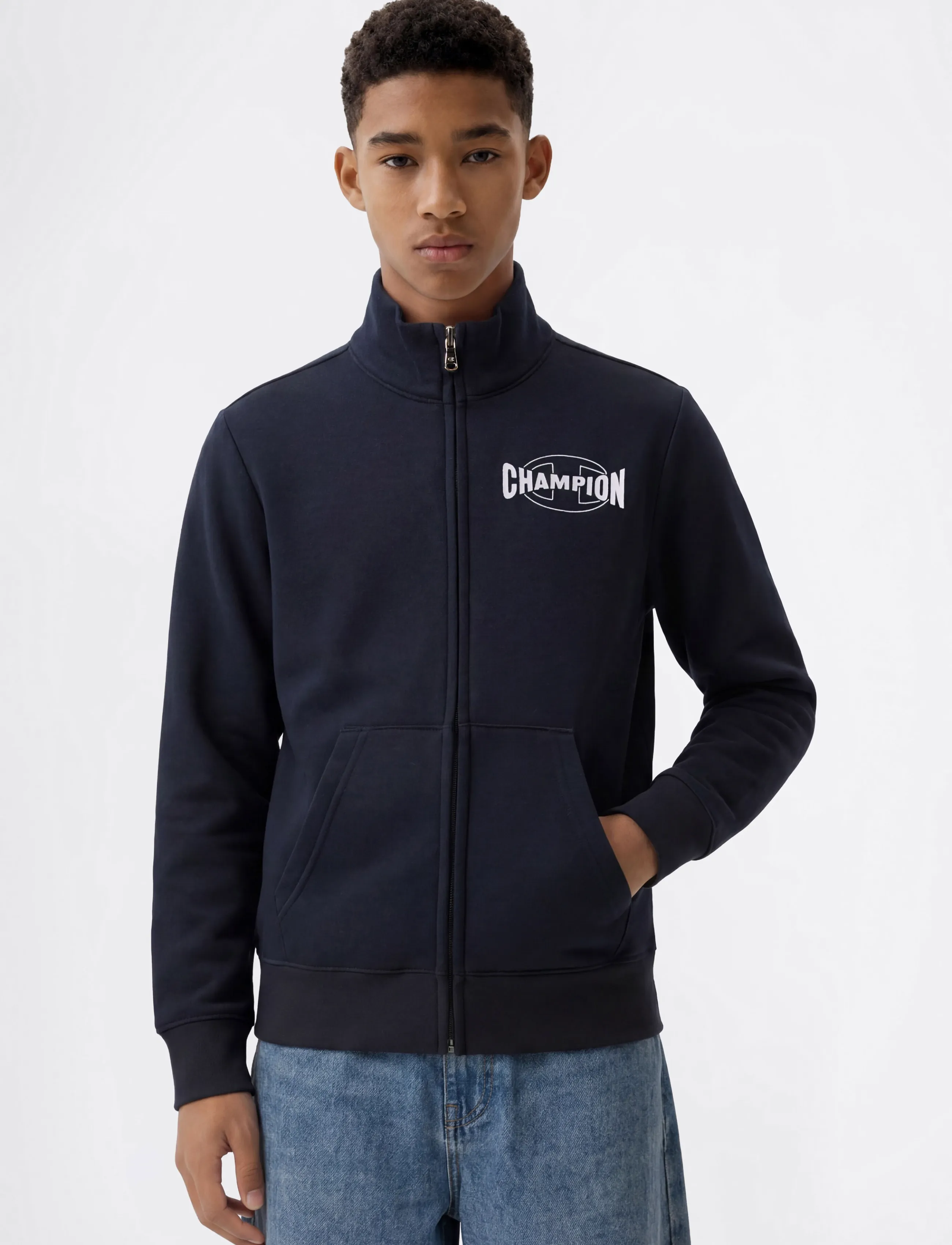Champion Full Zip Sweatshirt - Dressipluusid ja kapuutsiga pusad - BS517-NNY / navy