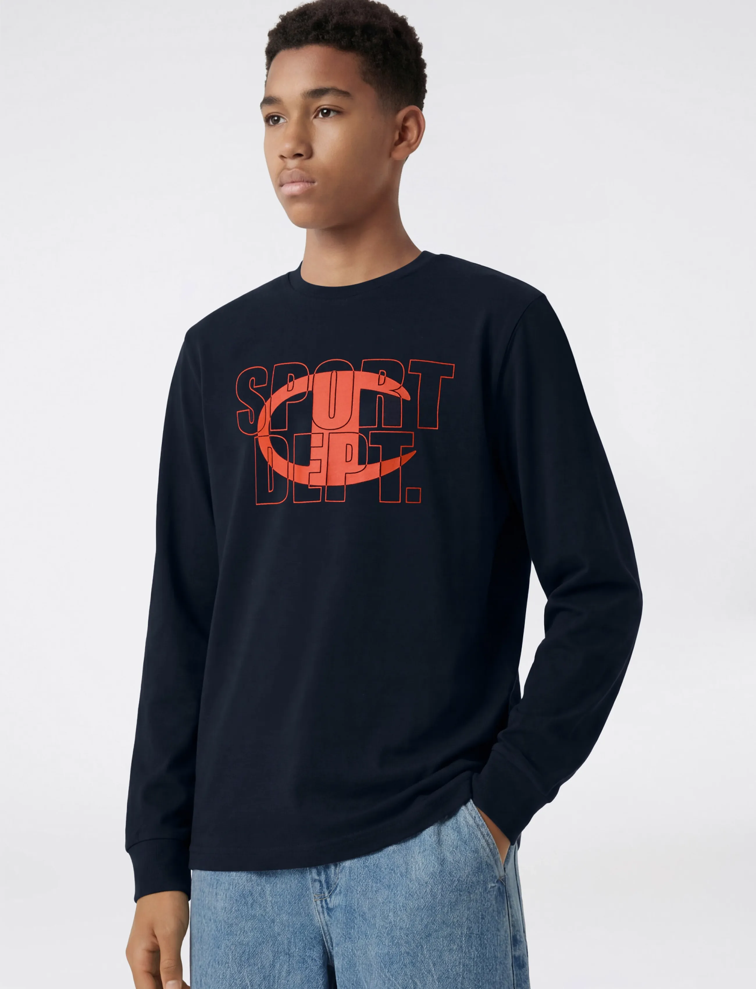 Champion LS Tee - Toppe og t-shirts - BS517-NNY / navy