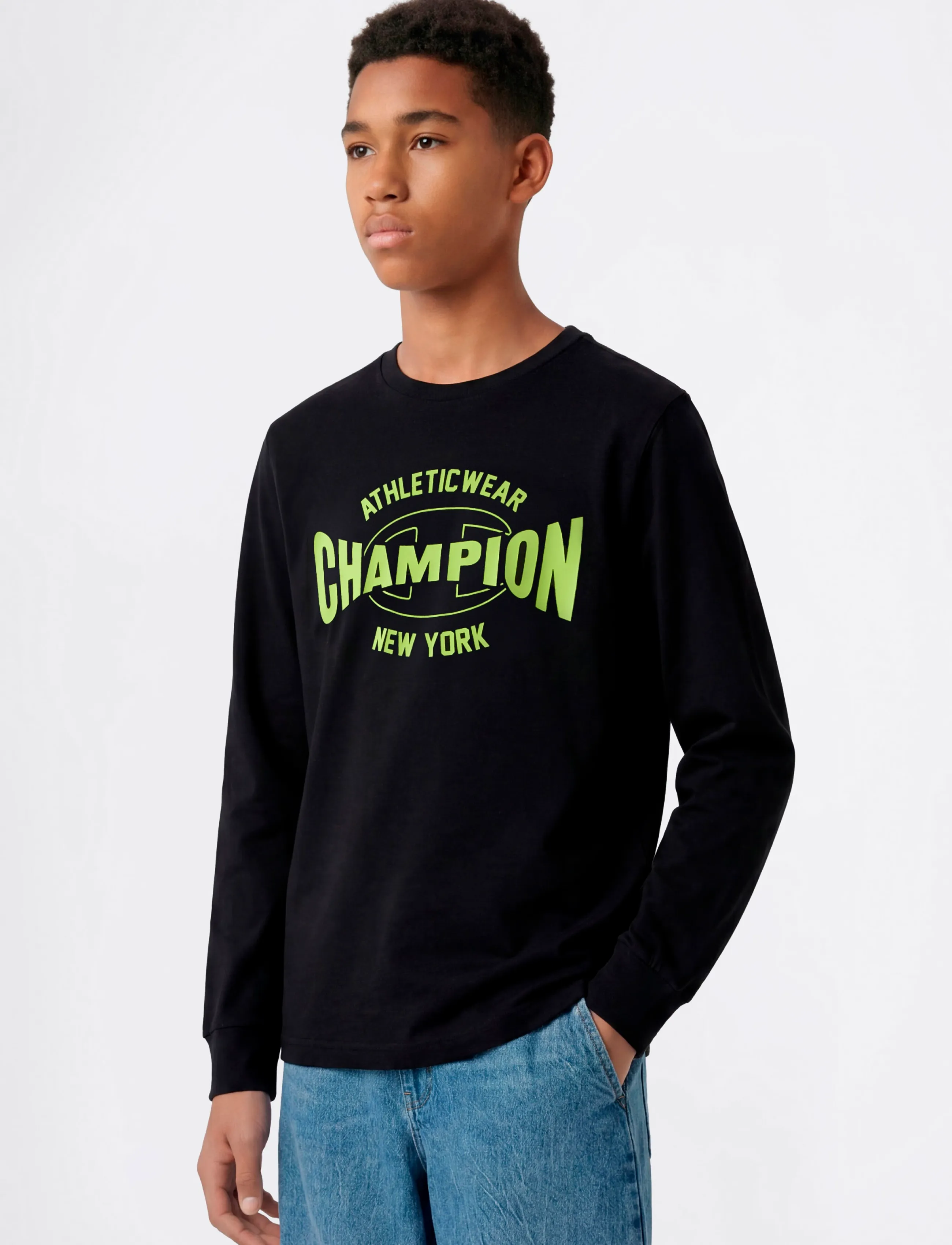 Champion LS Tee - Toppe og t-shirts - KK002-NBK / black