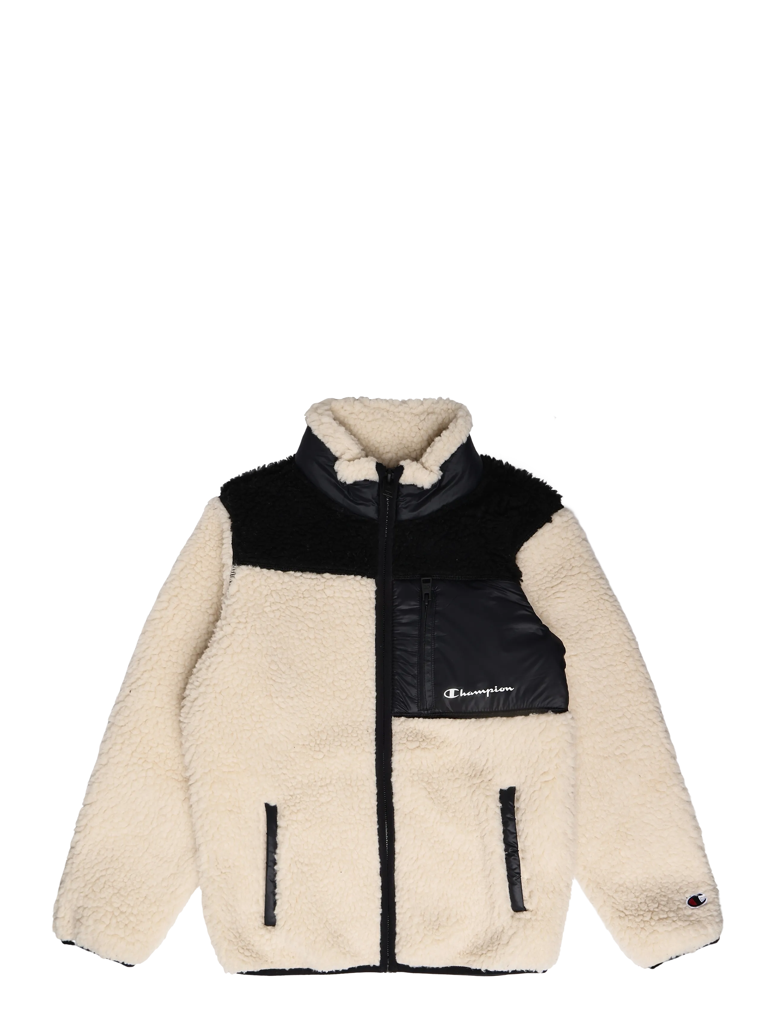 Champion Full Zip Top - Fliisist riided - YS089-FOG/FOG/NBK / cream
