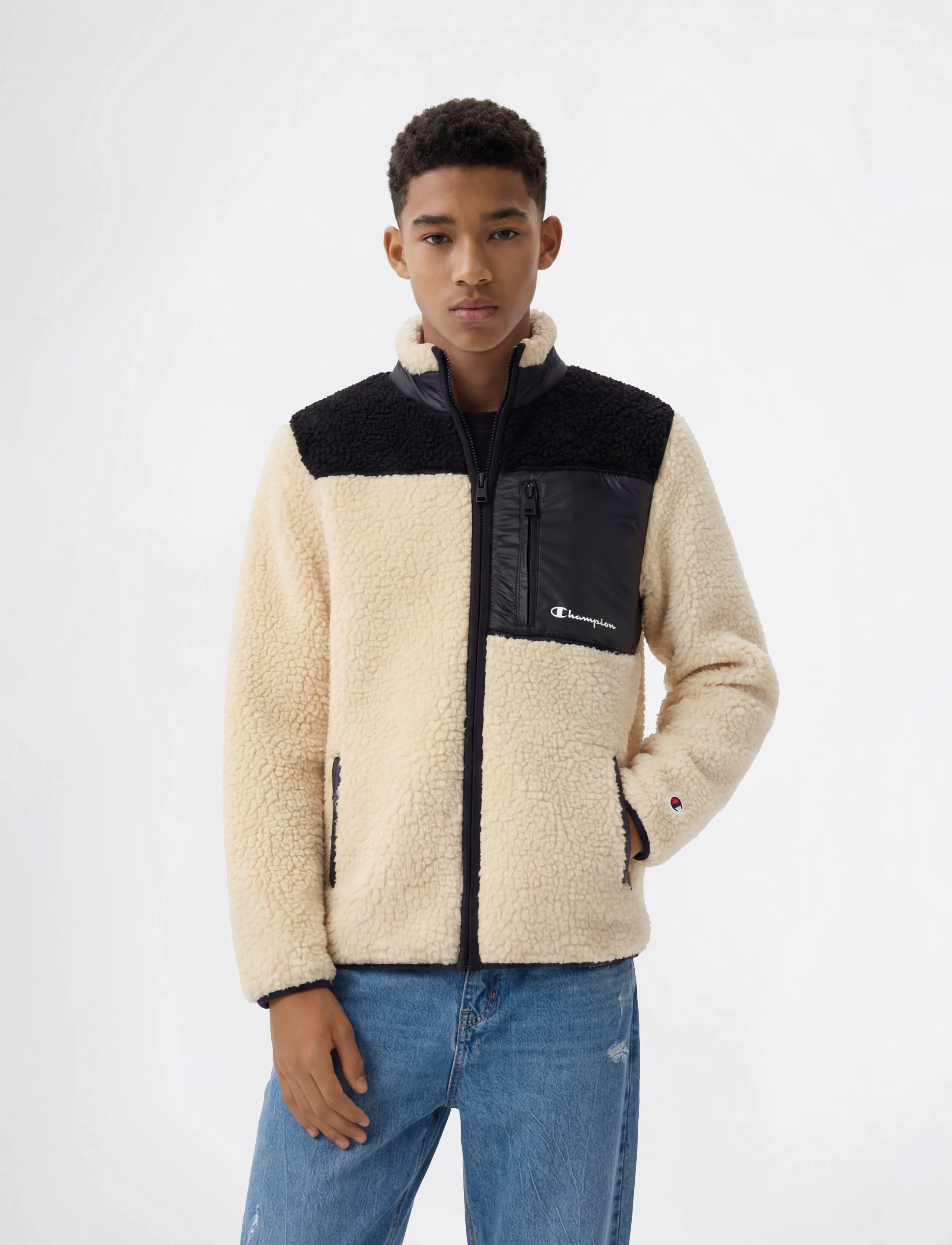 Champion - Full Zip Top - isolierte jacken - ys089-fog/fog/nbk - 2