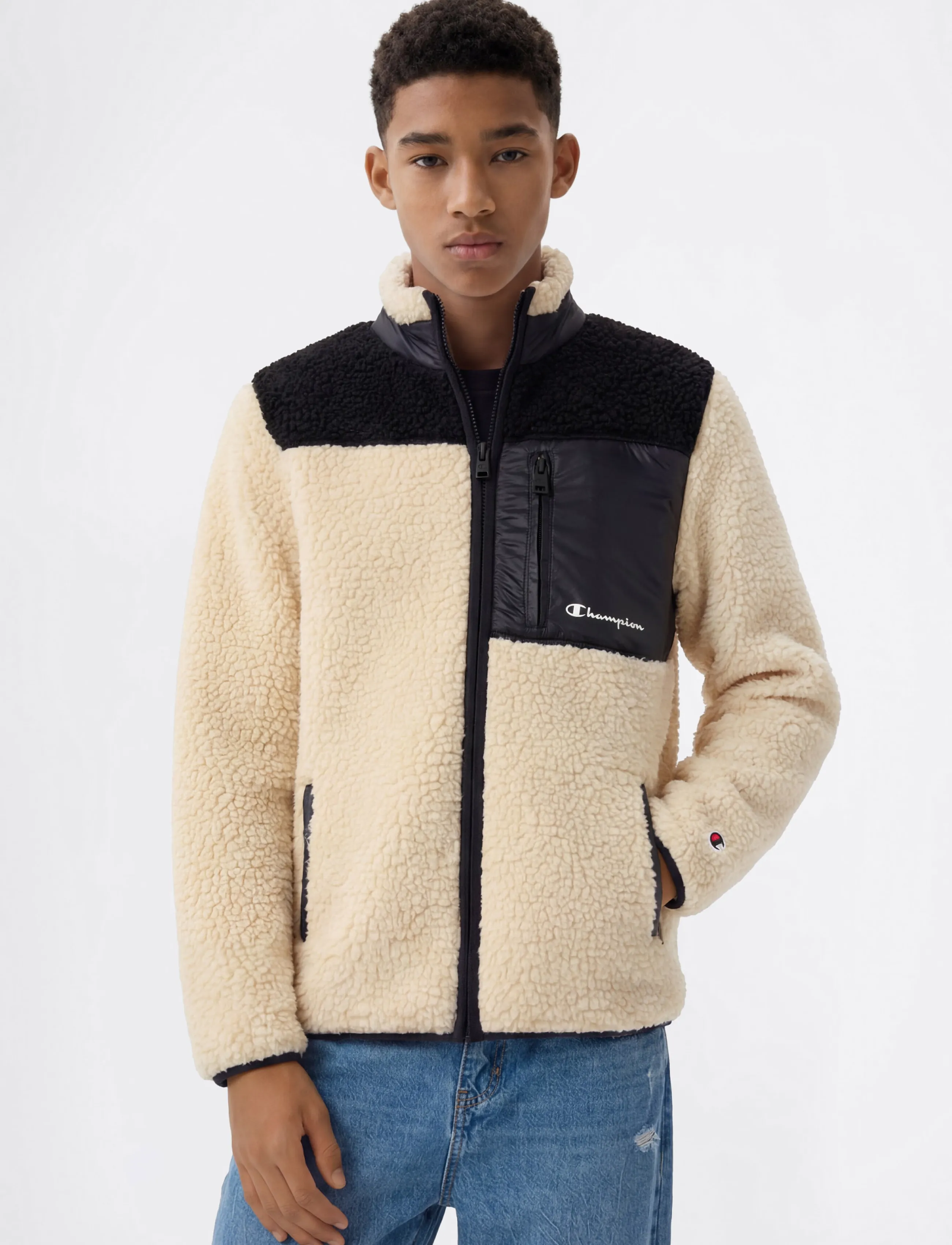 Champion - Full Zip Top - isolierte jacken - ys089-fog/fog/nbk - 4