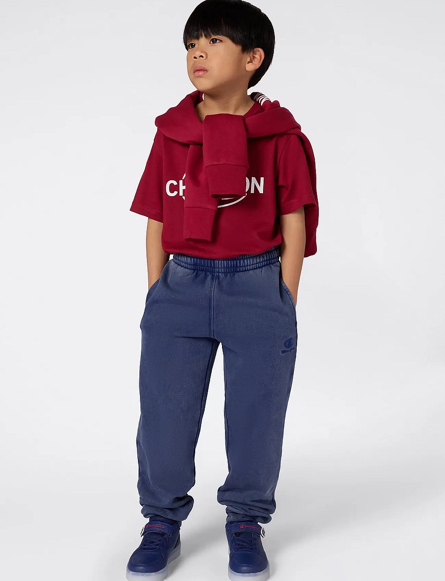 Champion - Rib Cuff Pants - sweatpants - sail away navy - 4