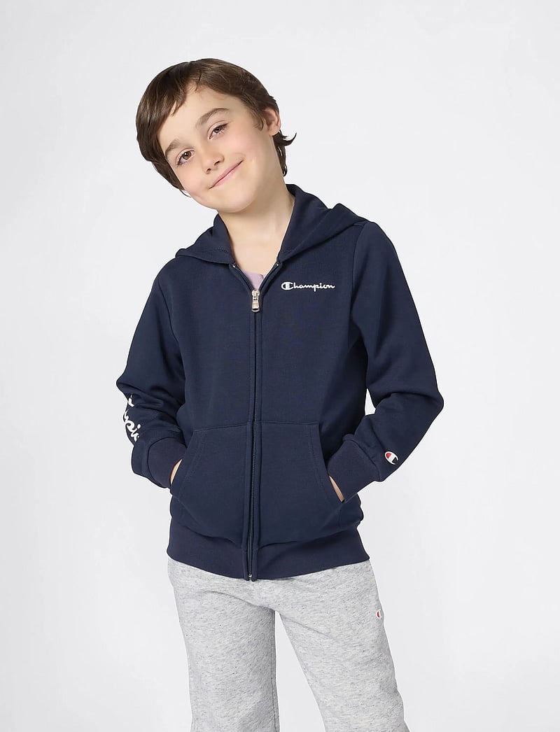 Champion - Hooded Full Zip Sweatshirt - hættetrøjer - bs501-nny - 4