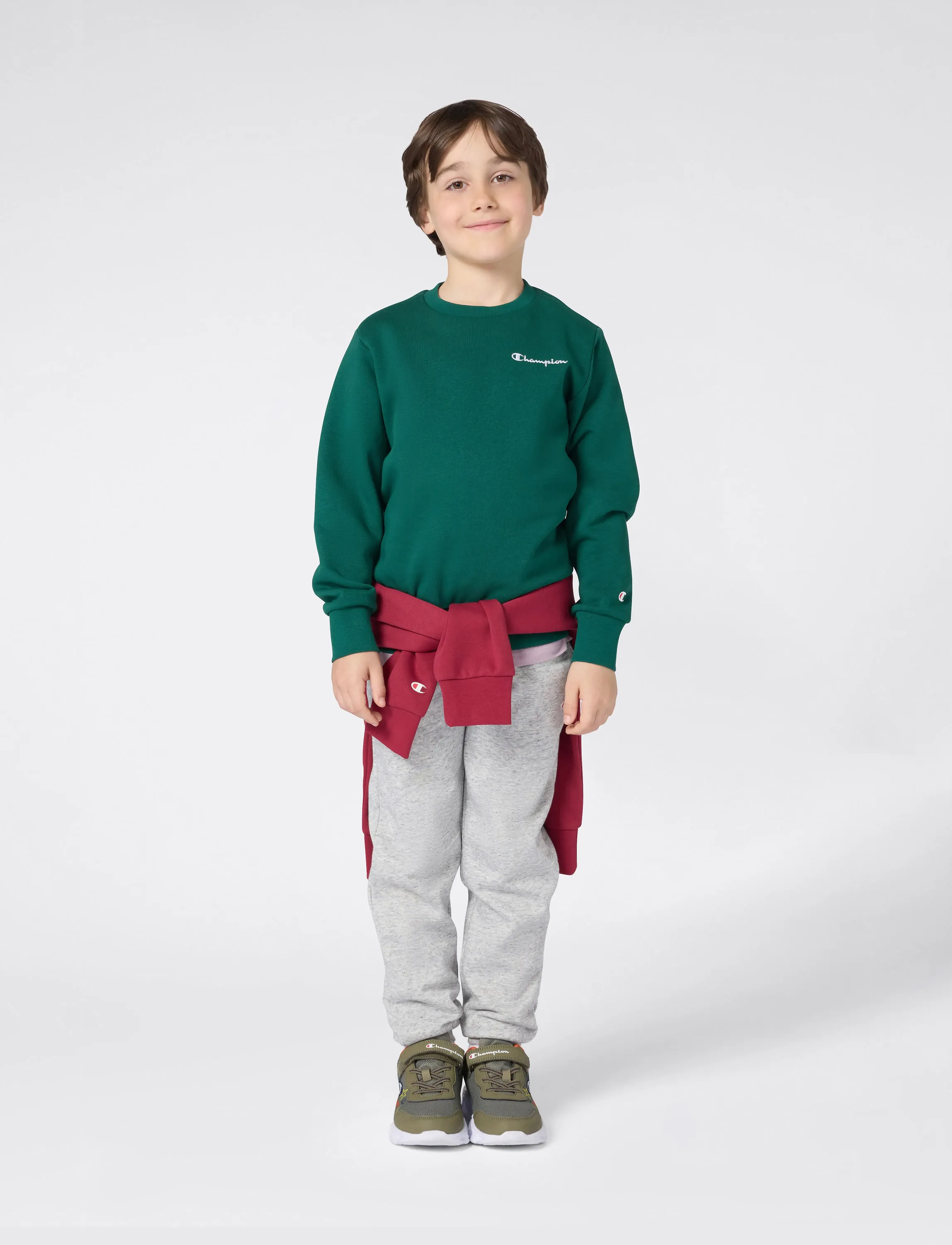 Champion Crewneck Sweatshirt - Sweatshirts - FOREST PEAK GREEN / green