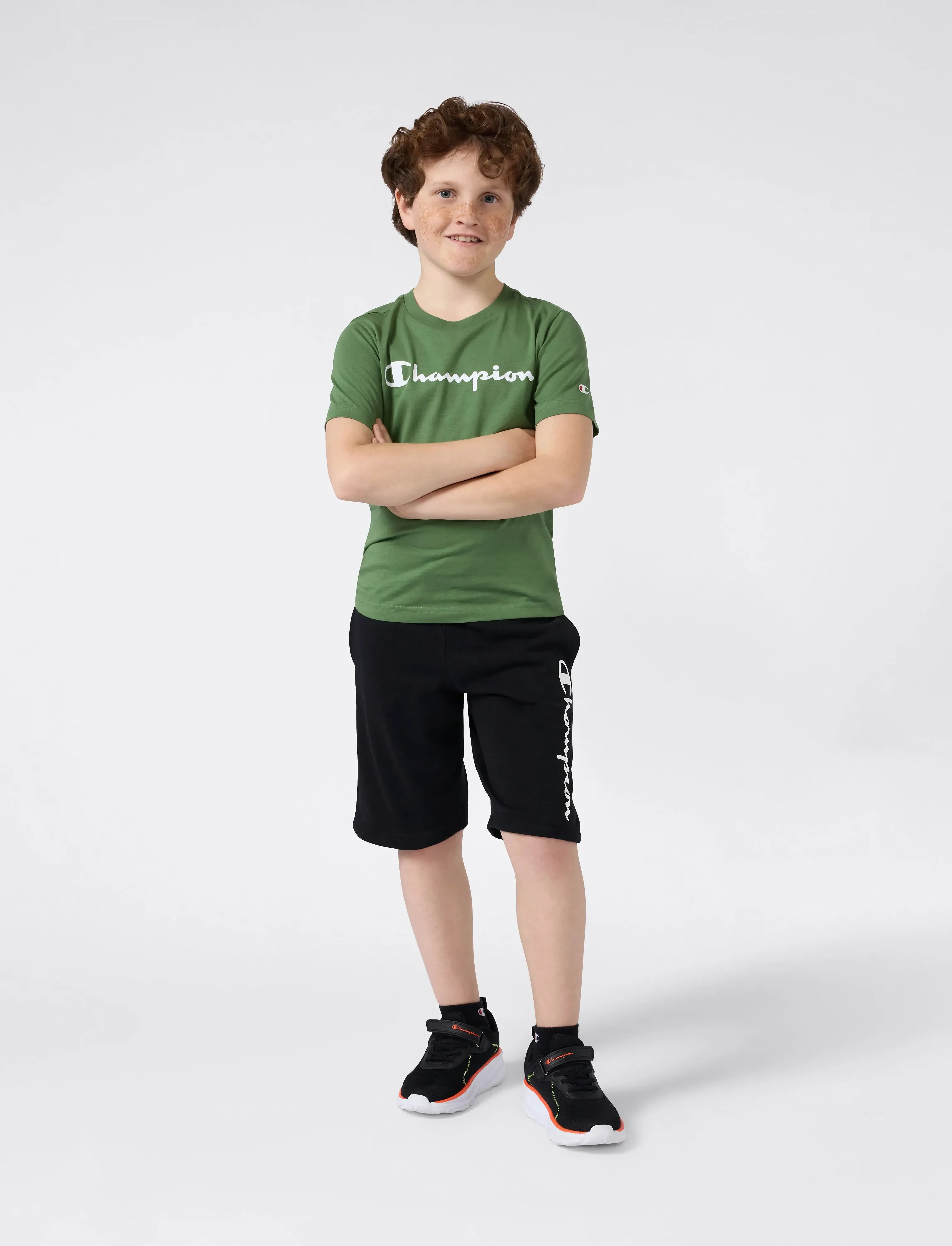 Champion SS Tee - Toppe og t-shirts - RYEGRASS GREEN / green