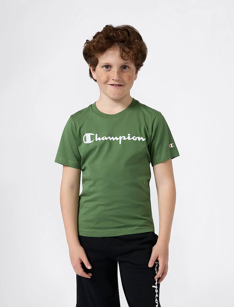 Champion - SS Tee - kortærmede t-shirts - ryegrass green - 4