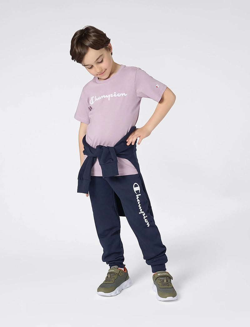 Champion - SS Tee - kortärmade t-shirts - snap back purple - 0