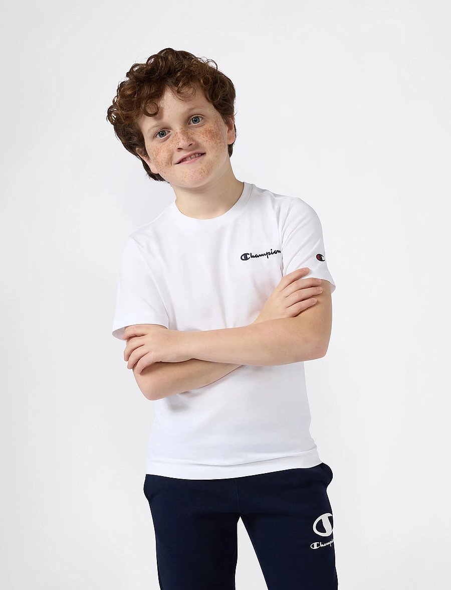 Champion - SS Tee - lyhythihaiset t-paidat - ww001-wht - 4