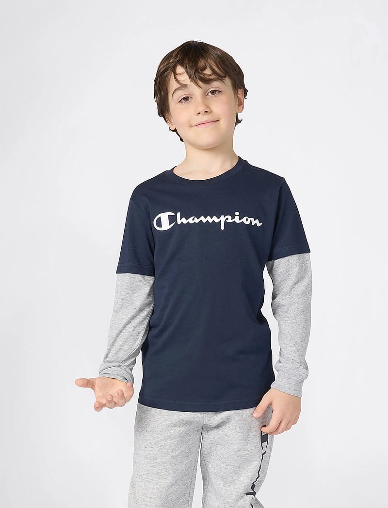 Champion - Long Sleeve T-Shirt - langærmede t-shirts - bs501-nny/noxm - 4