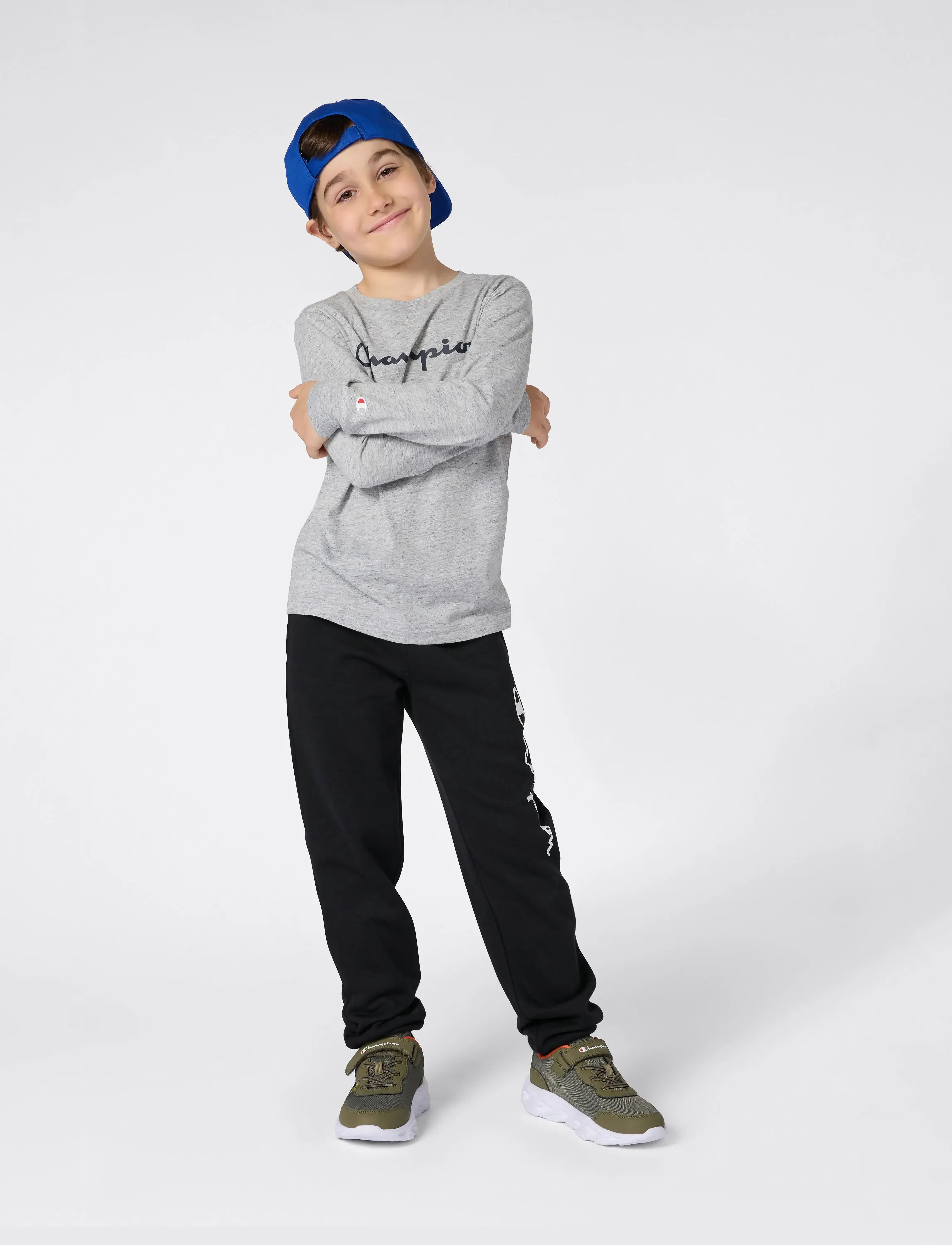 Champion LS Shirt - Toppe og t-shirts - EM021-NOXM / grey