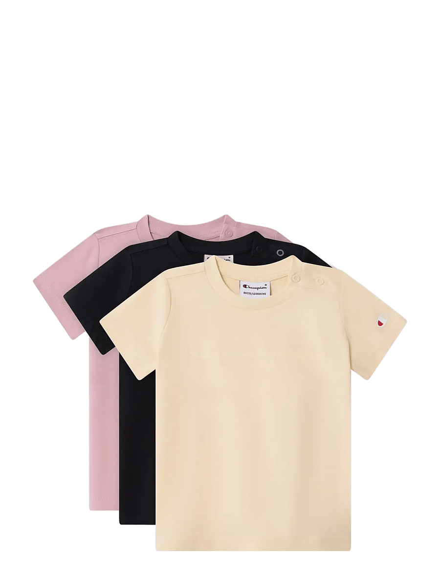 Champion - 3 pack SS Tee - sportoberteile - ys175-lwo/nbk/bir - 0
