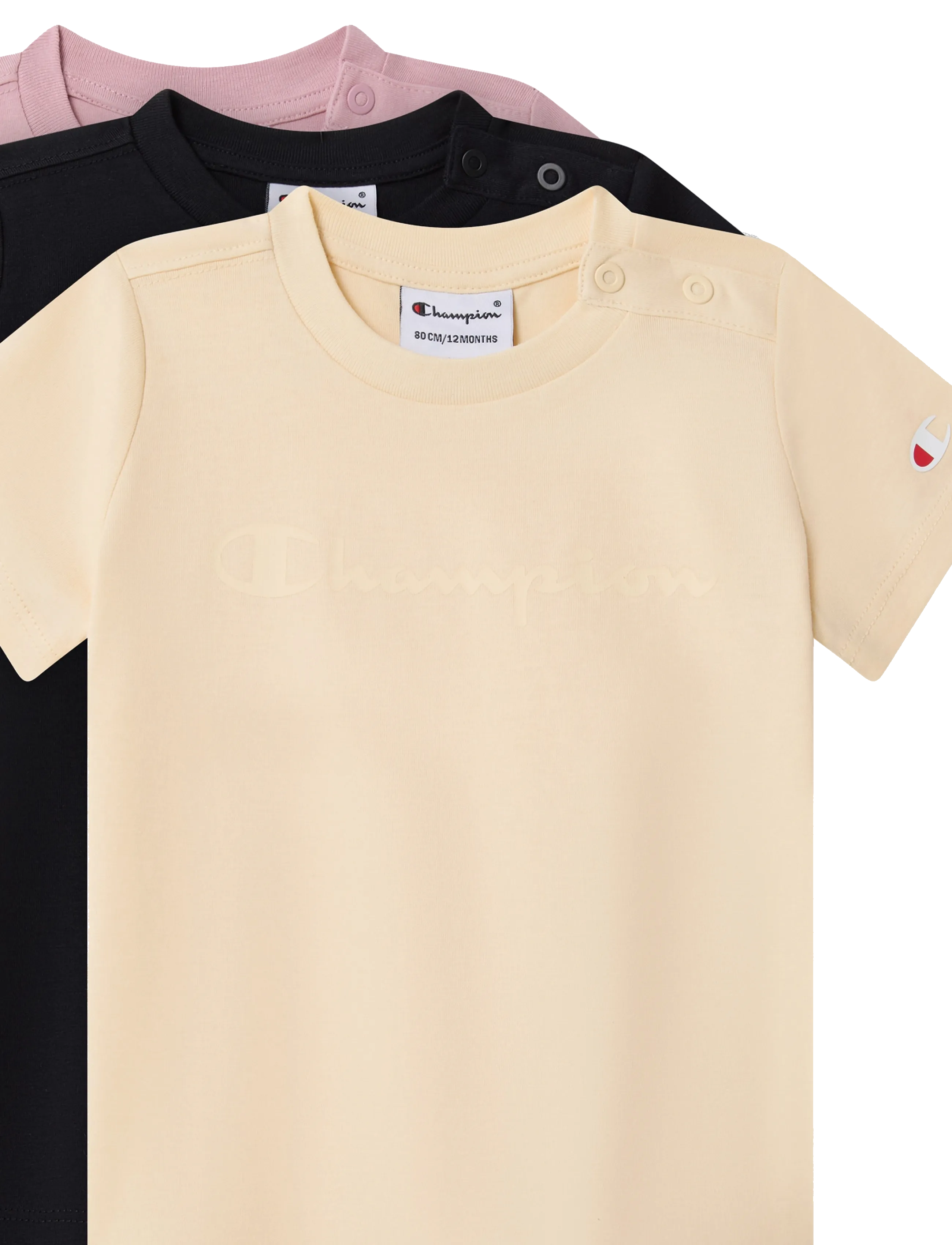 Champion - 3 pack SS Tee - sporditopid - ys175-lwo/nbk/bir - 2