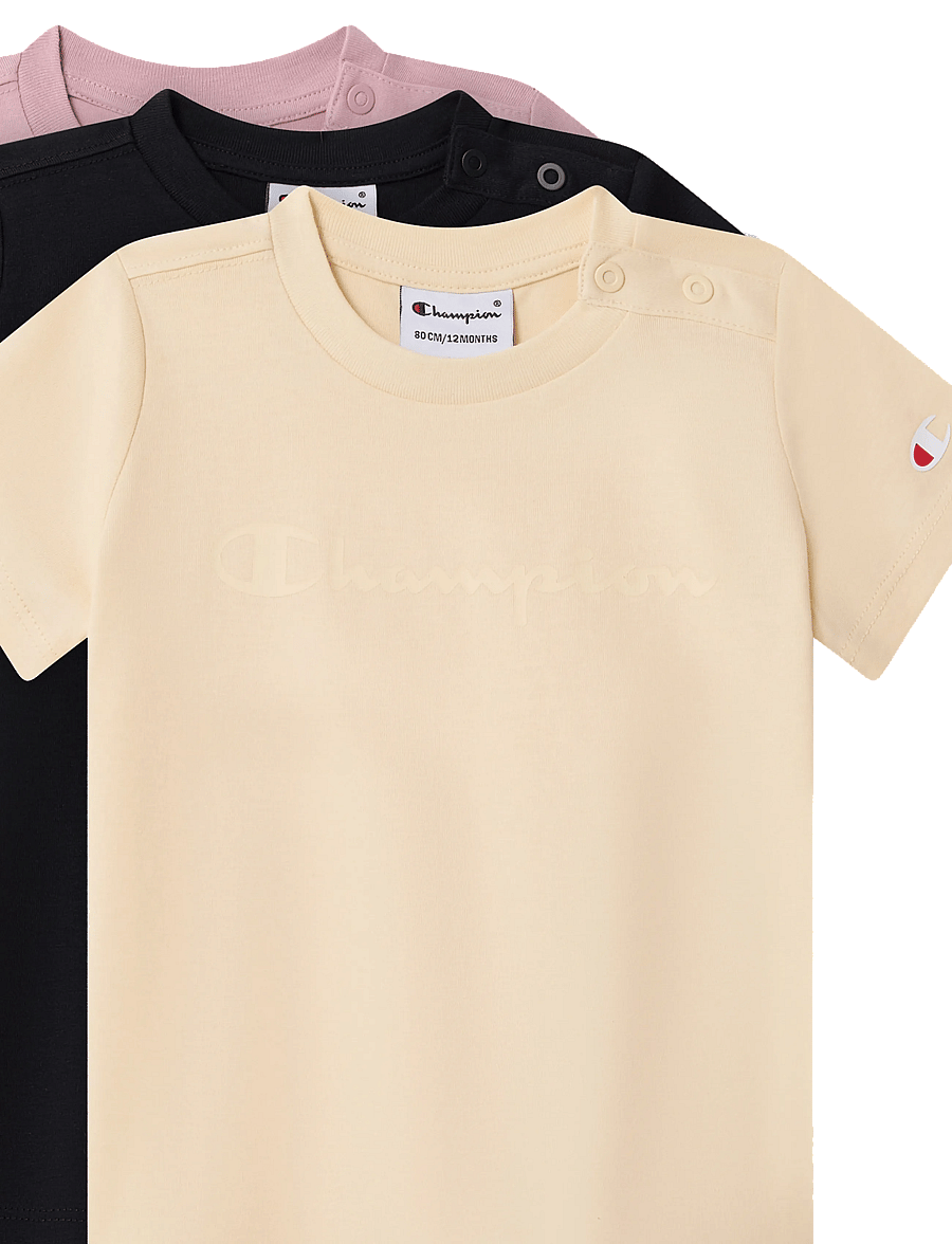 Champion - 3 pack SS Tee - sportoberteile - ys175-lwo/nbk/bir - 2